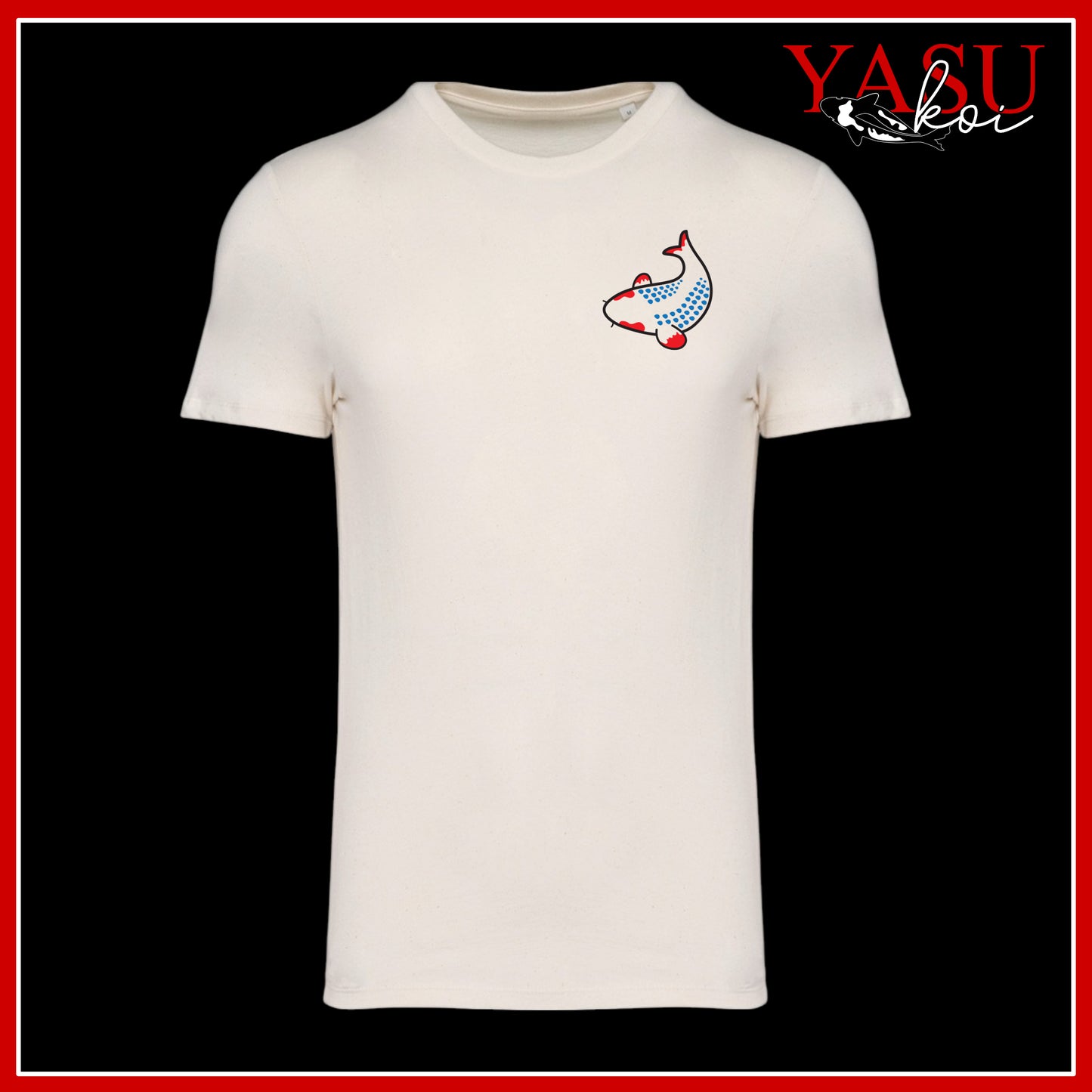 Indulge your love for Koi with our organic combed cotton t-shirt featuring a kawaii style Asagi design.
Available in 5 different colours and various sizes, these tees are perfect for any koi lover or fan of beautiful koi ponds.