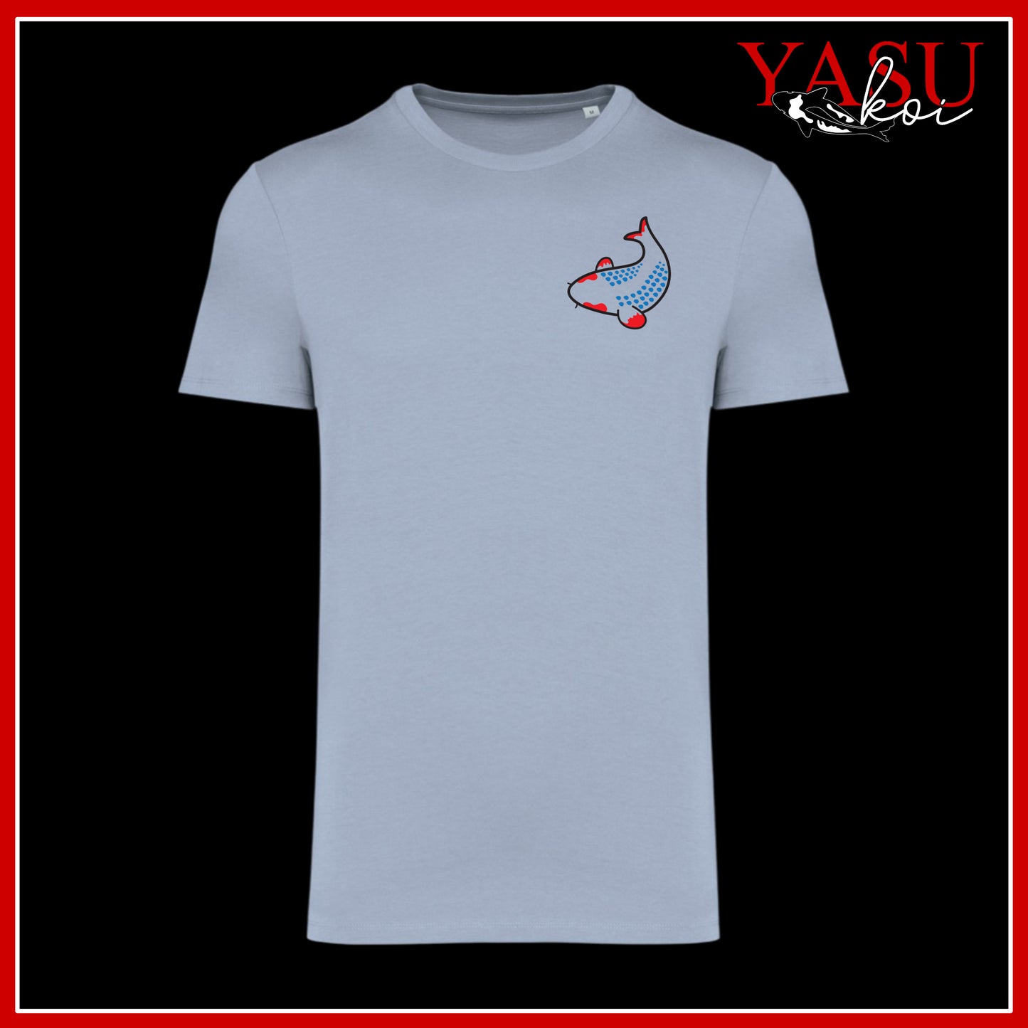 "The Kawaii" Asagi Printed Organic Cotton T-Shirt