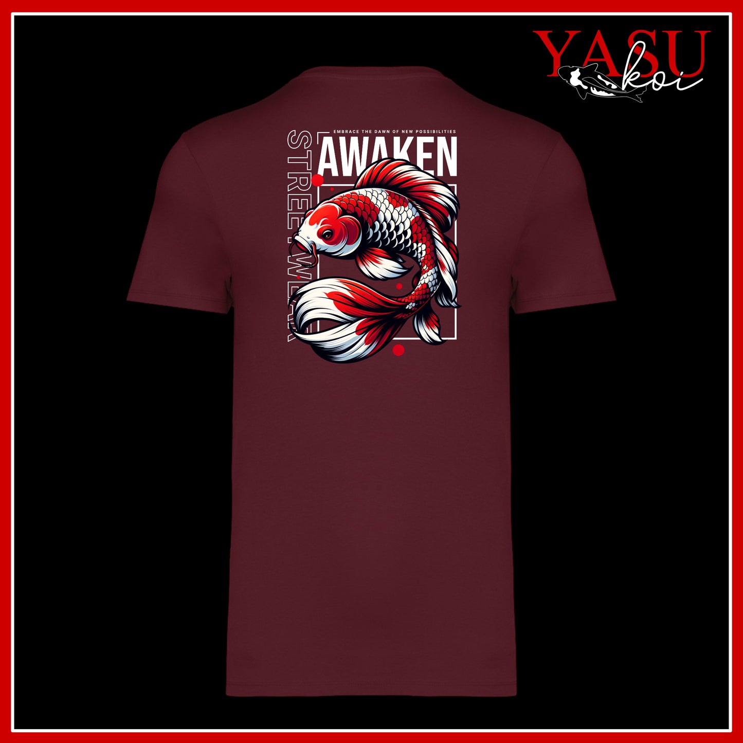 "The Back Page" Volume 1 Koi Printed Organic Cotton T-Shirt