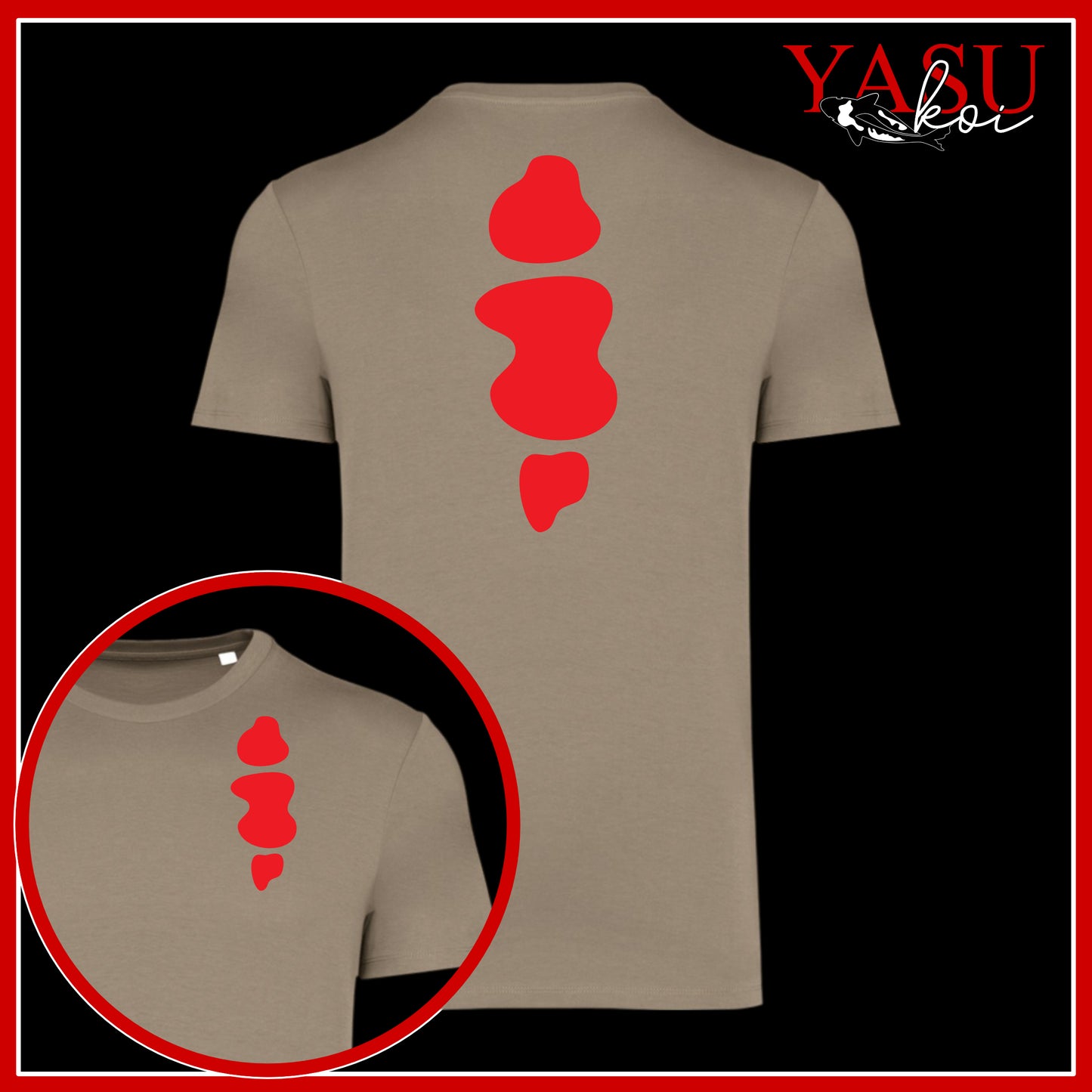 A "Splash" Of Kohaku Printed Organic T-Shirt