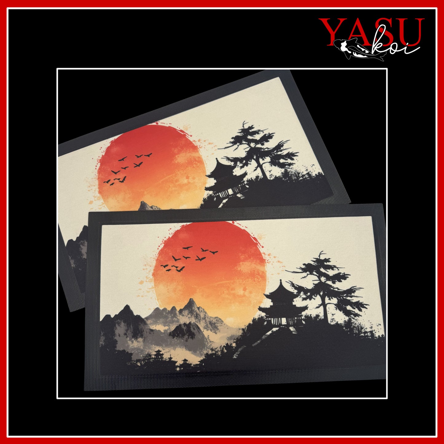 Picturesque Japanese Style Bar Mat