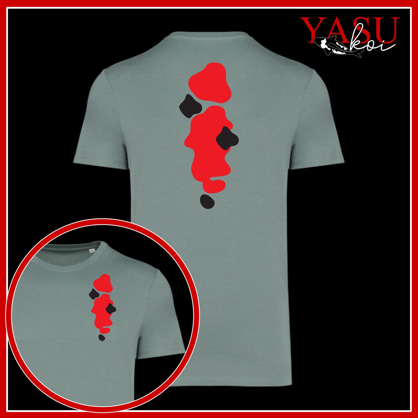 A "Splash" Of A Sanke Printed Organic T-shirt