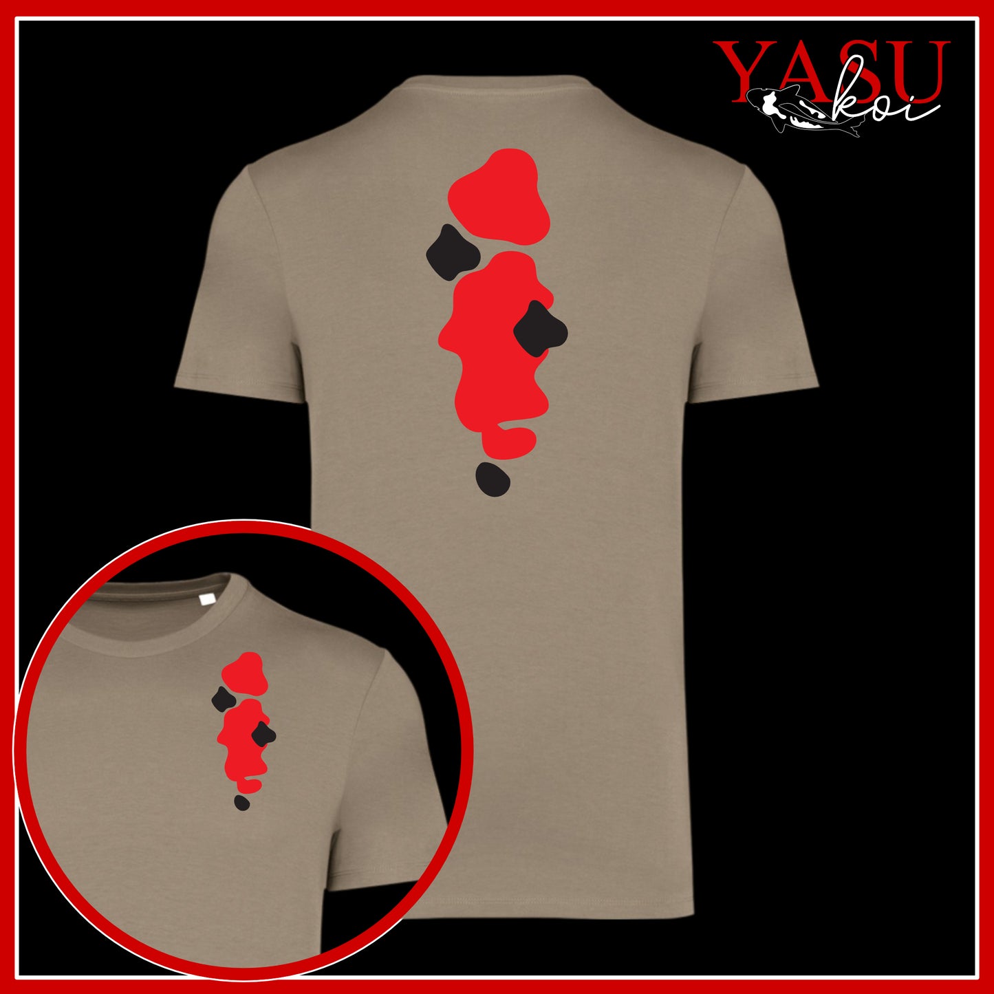 A "Splash" Of A Sanke Printed Organic T-shirt