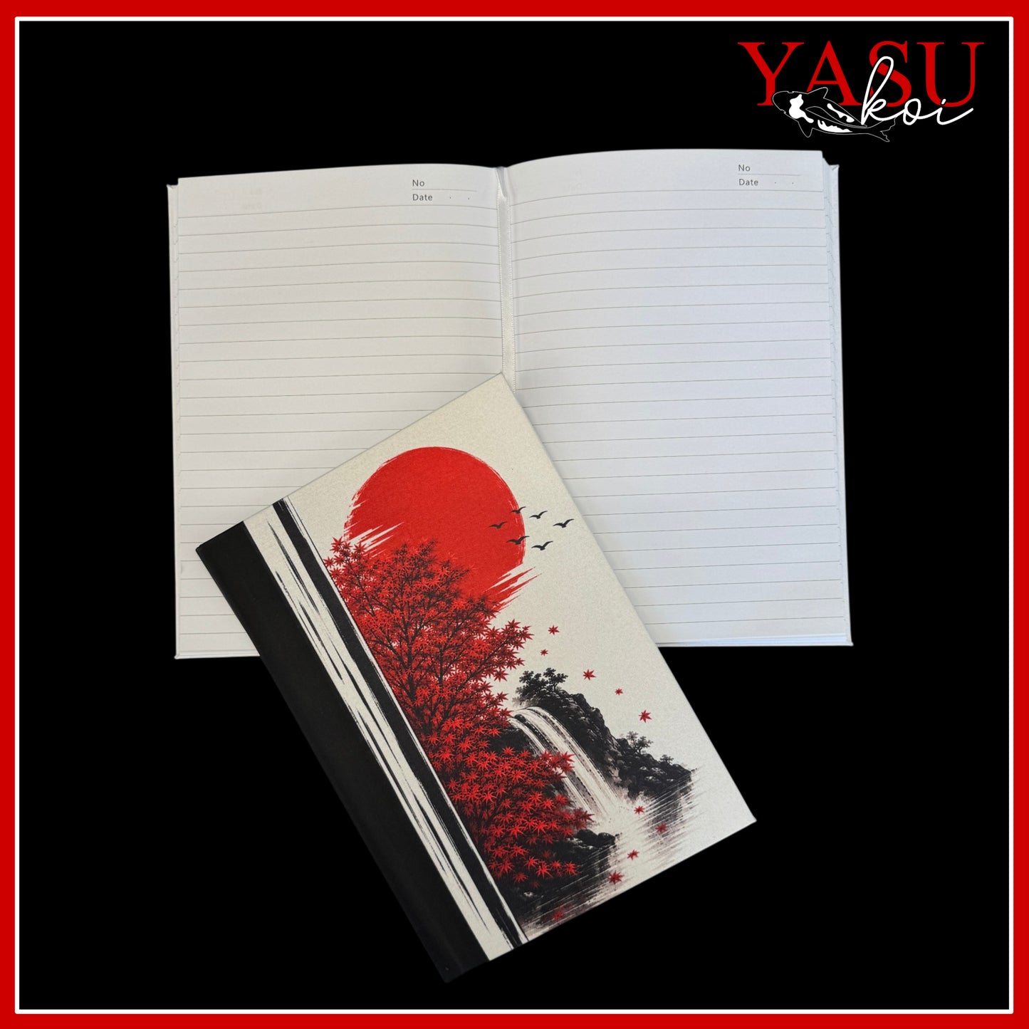 Scarlet Falls A5 Hardback Notebook