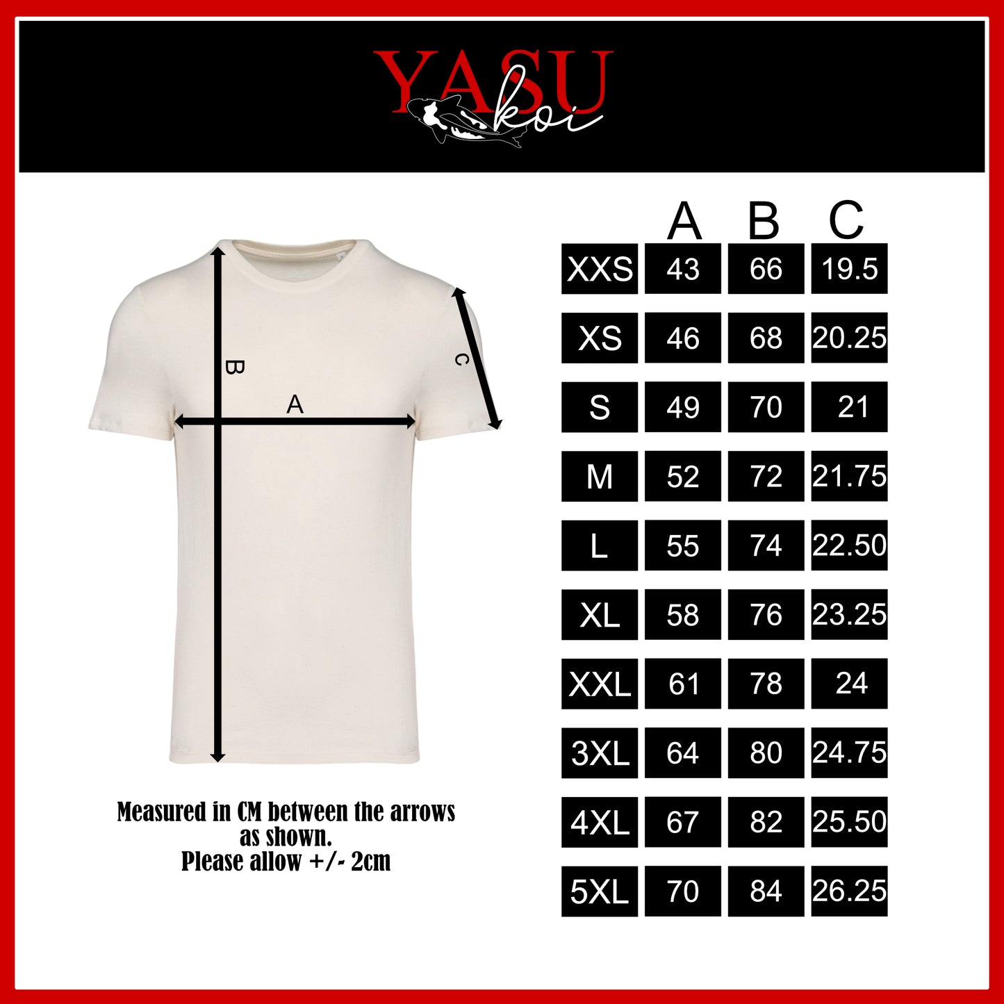 A Pure Koi Outline Organic T-Shirt