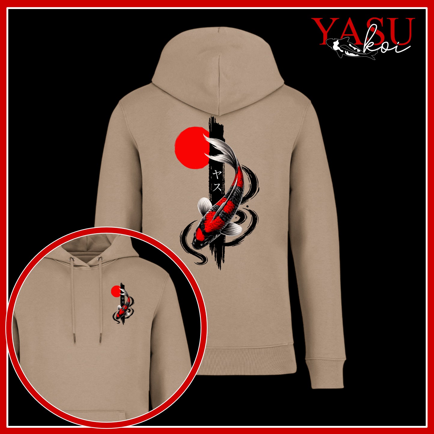 Goshiki Brush Organic Cotton Hoodie