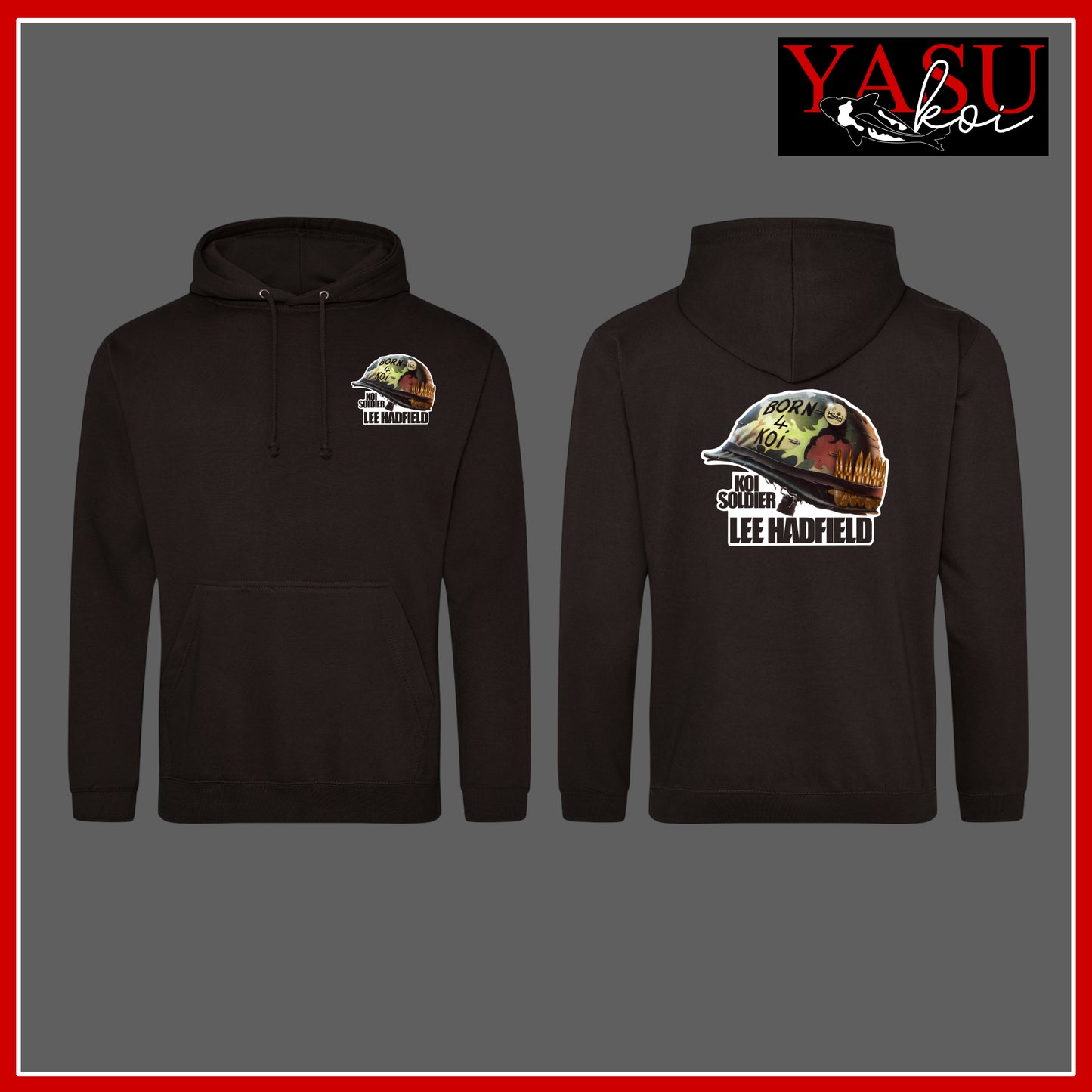 Koi Soldier - Lee Hadfield Official Black Hoodie