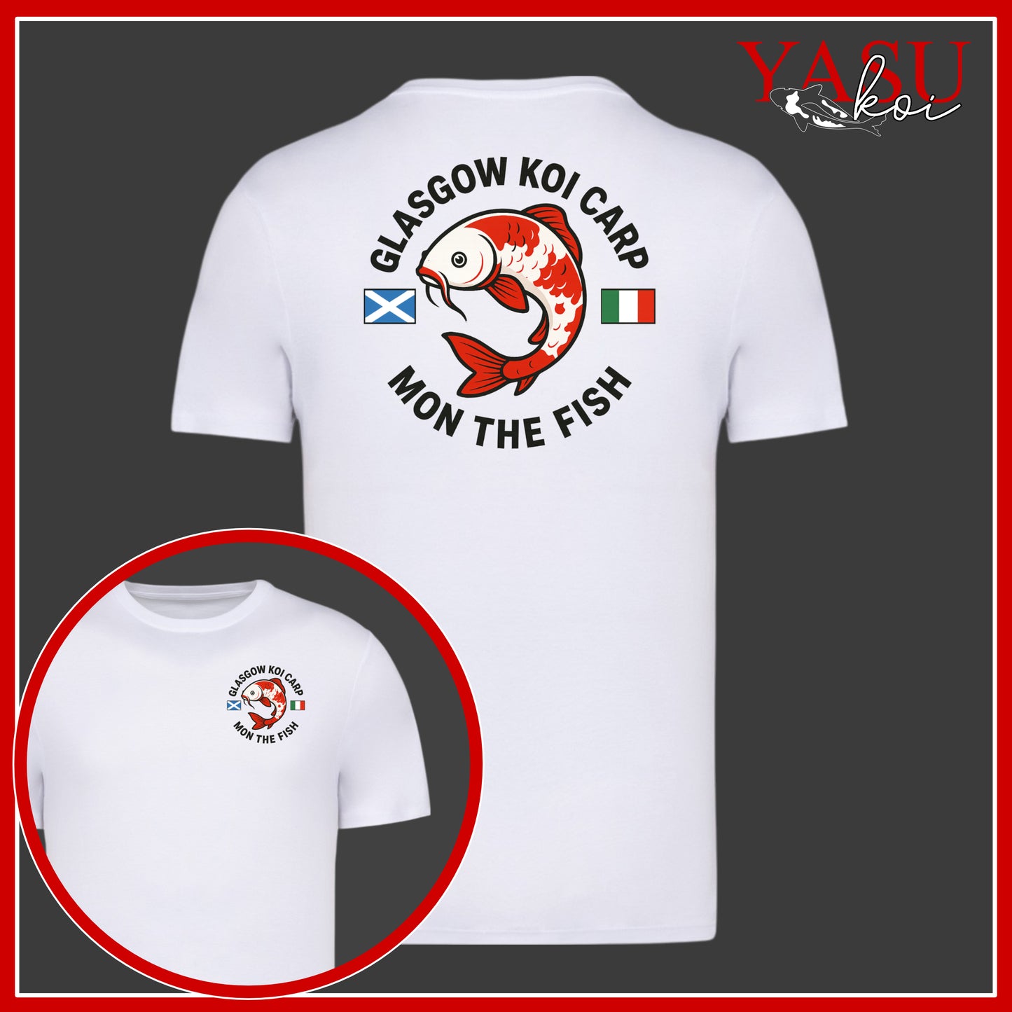 Glasgow Koi - Mon The Fish White T-Shirt
