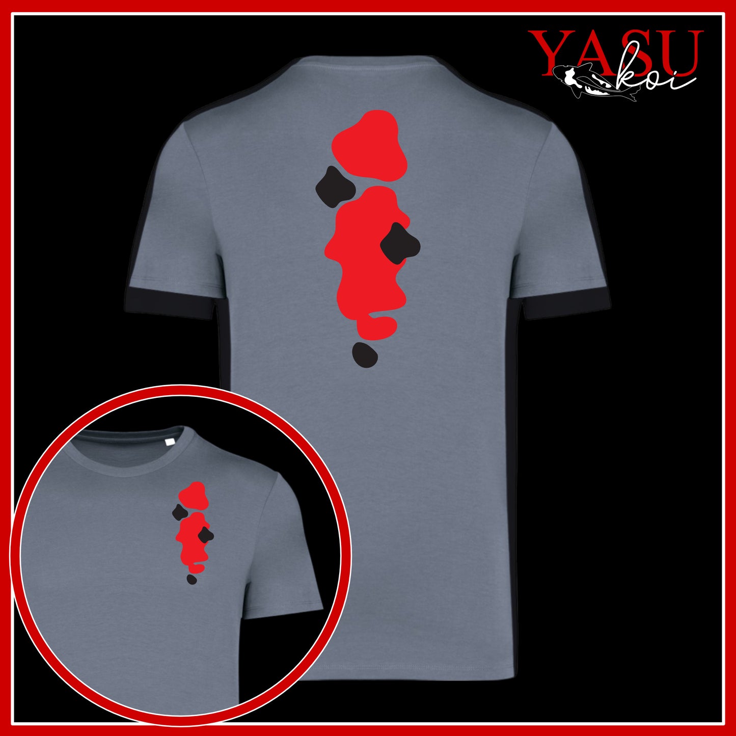 A "Splash" Of A Sanke Printed Organic T-shirt