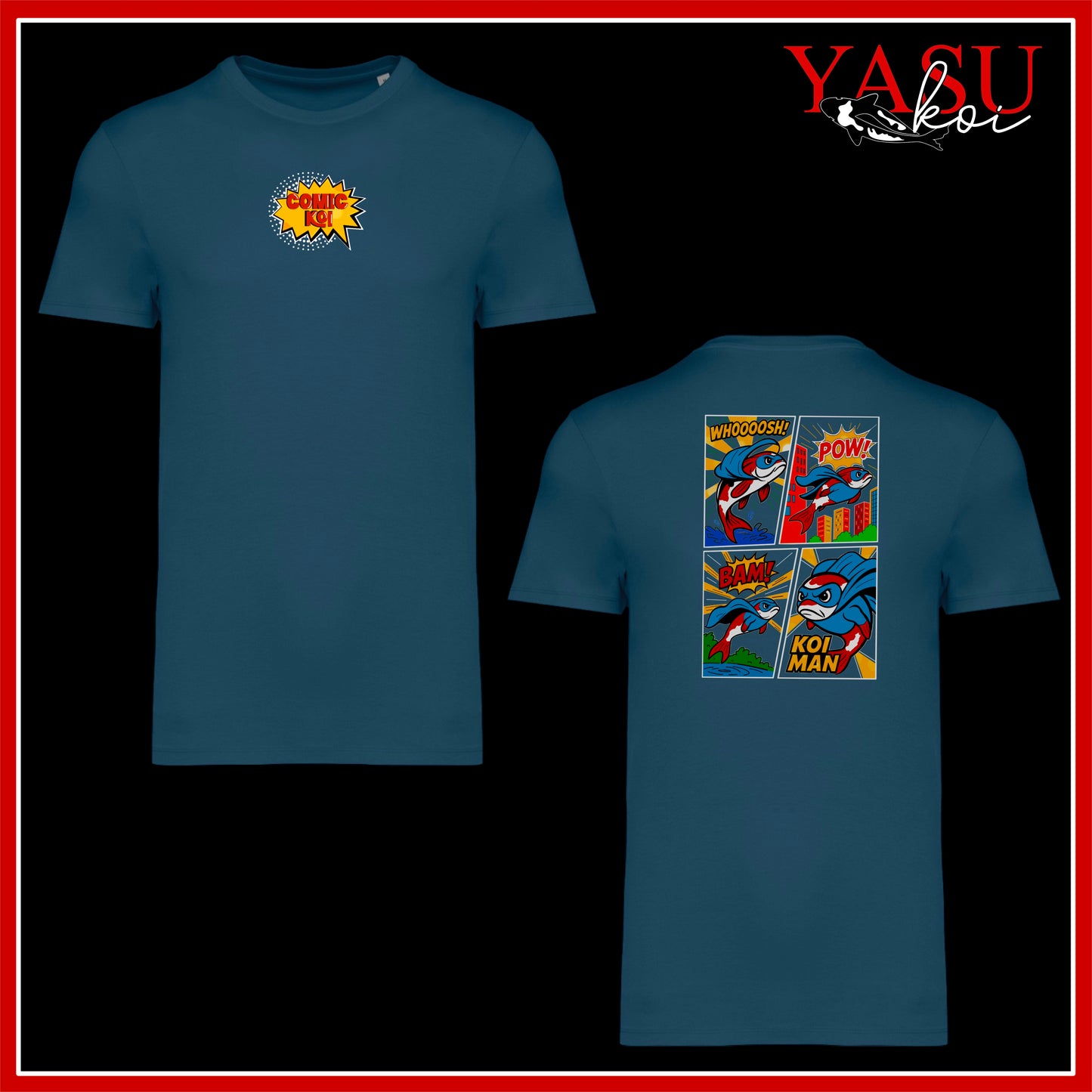 ‘Comic Koi’ Kids Organic Cotton T-Shirt