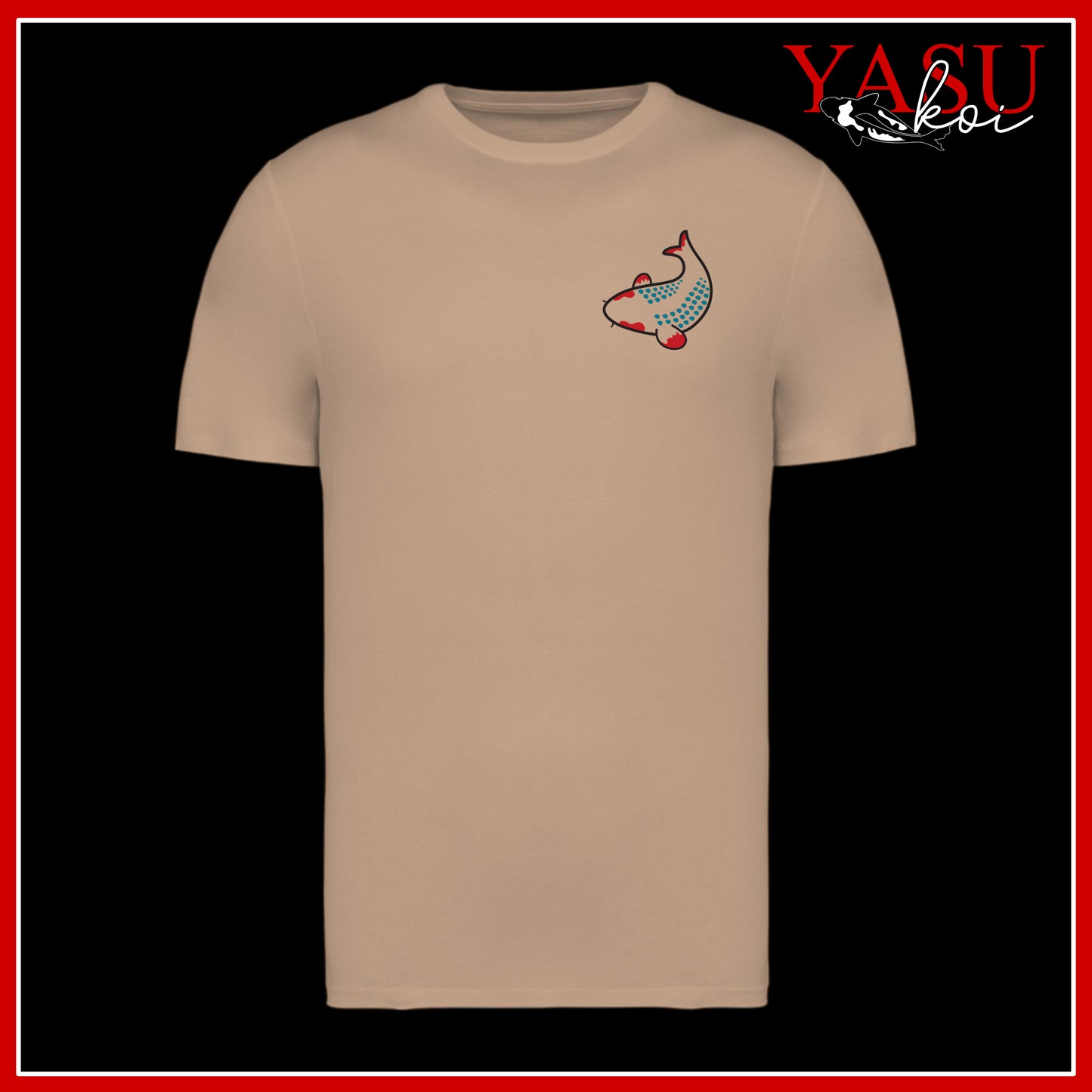 "The Kawaii" Asagi Printed Organic Cotton T-Shirt
