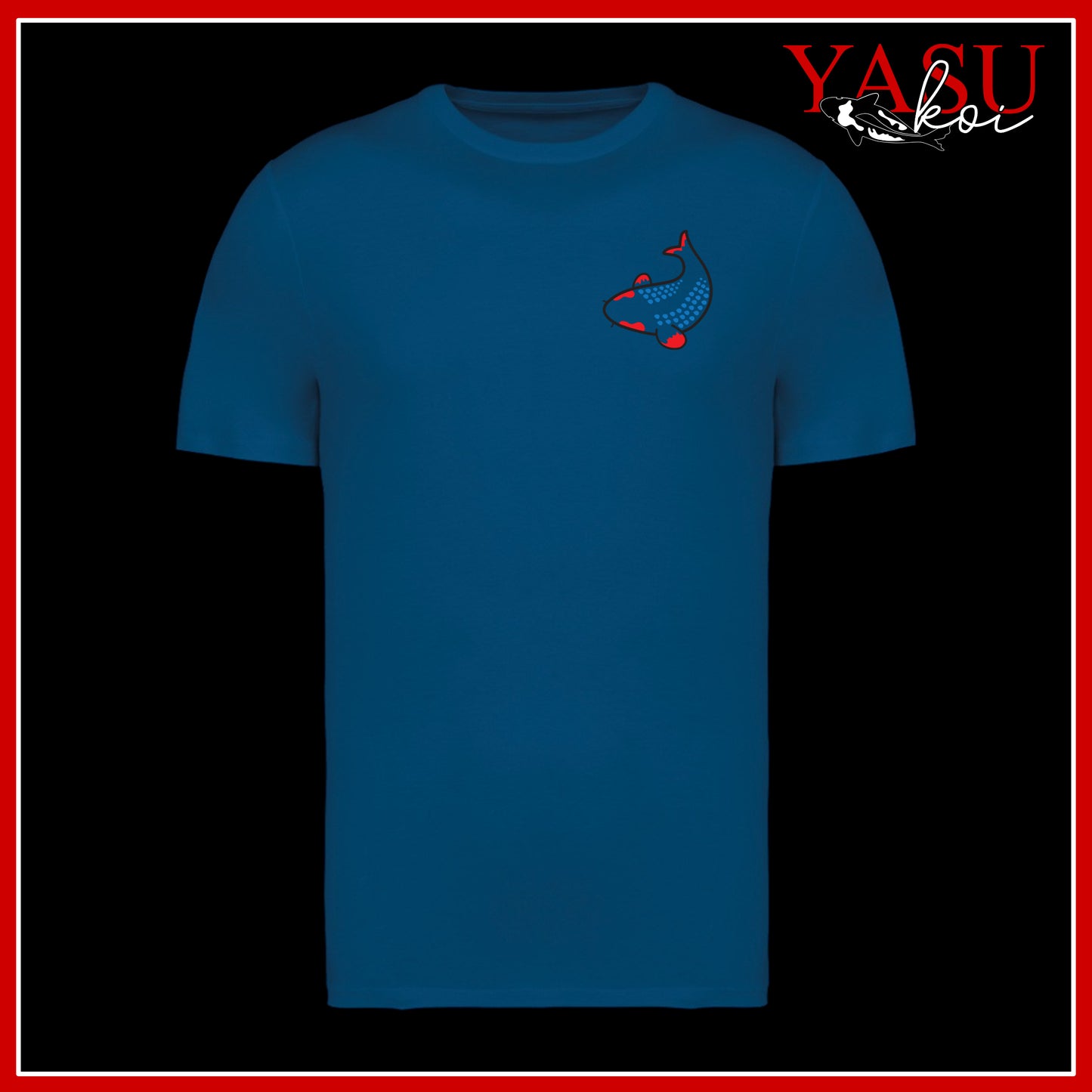 "The Kawaii" Asagi Printed Organic Cotton T-Shirt