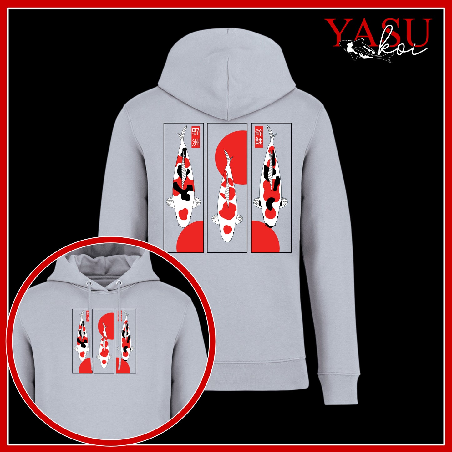 Go Sanke - The Big Three! Organic Cotton Hoodie