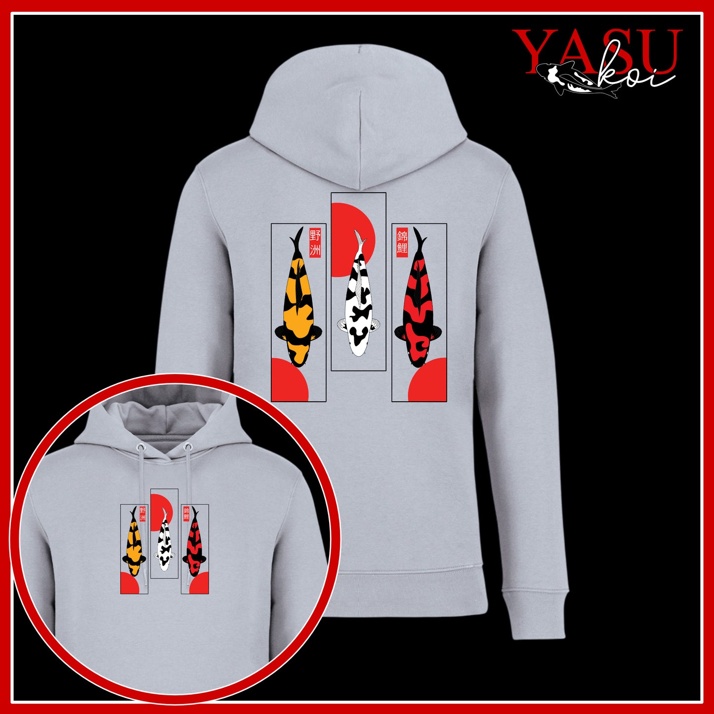 Utsuri Trio Organic Cotton Hoodie