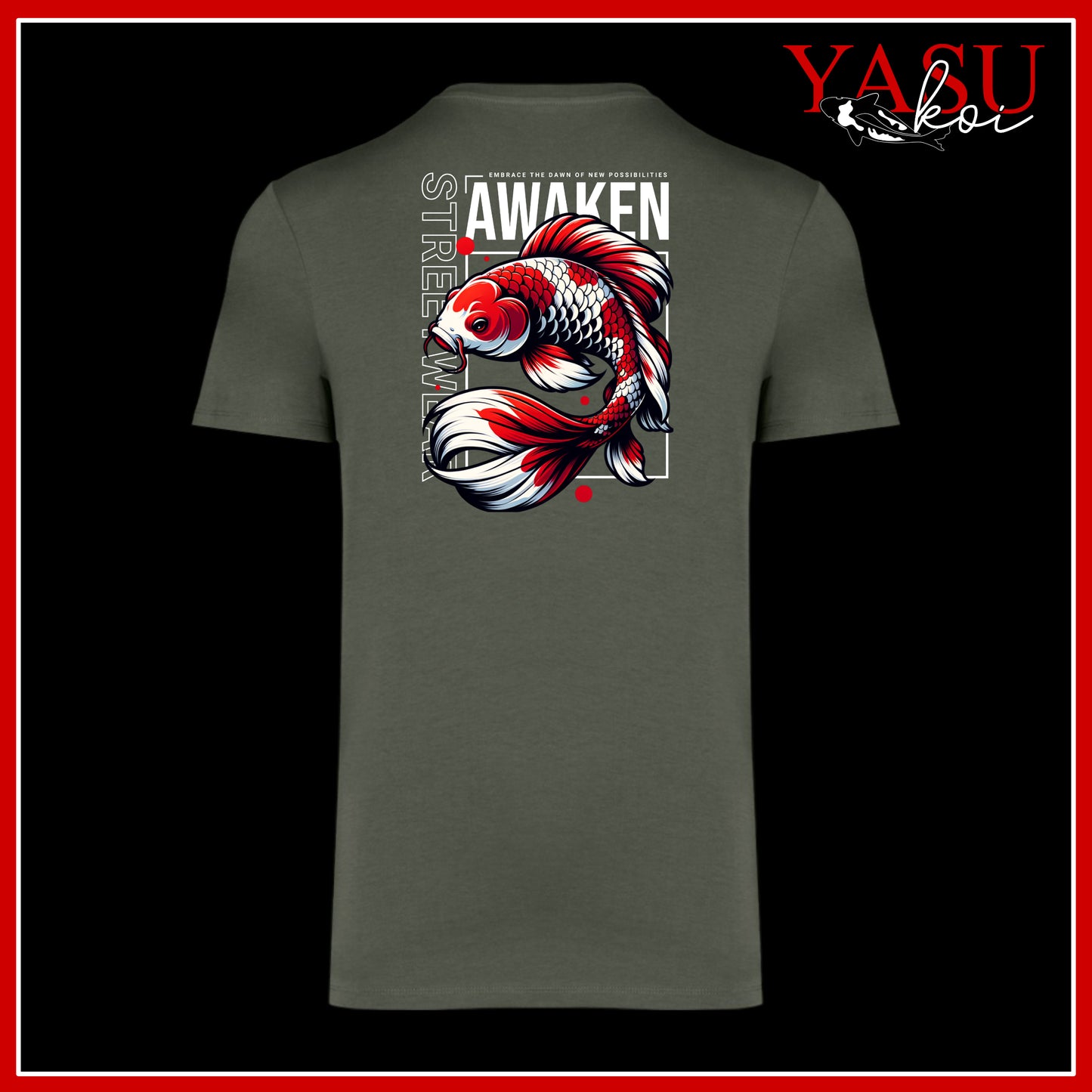 "The Back Page" Volume 2 Koi Printed Organic Cotton T-Shirt