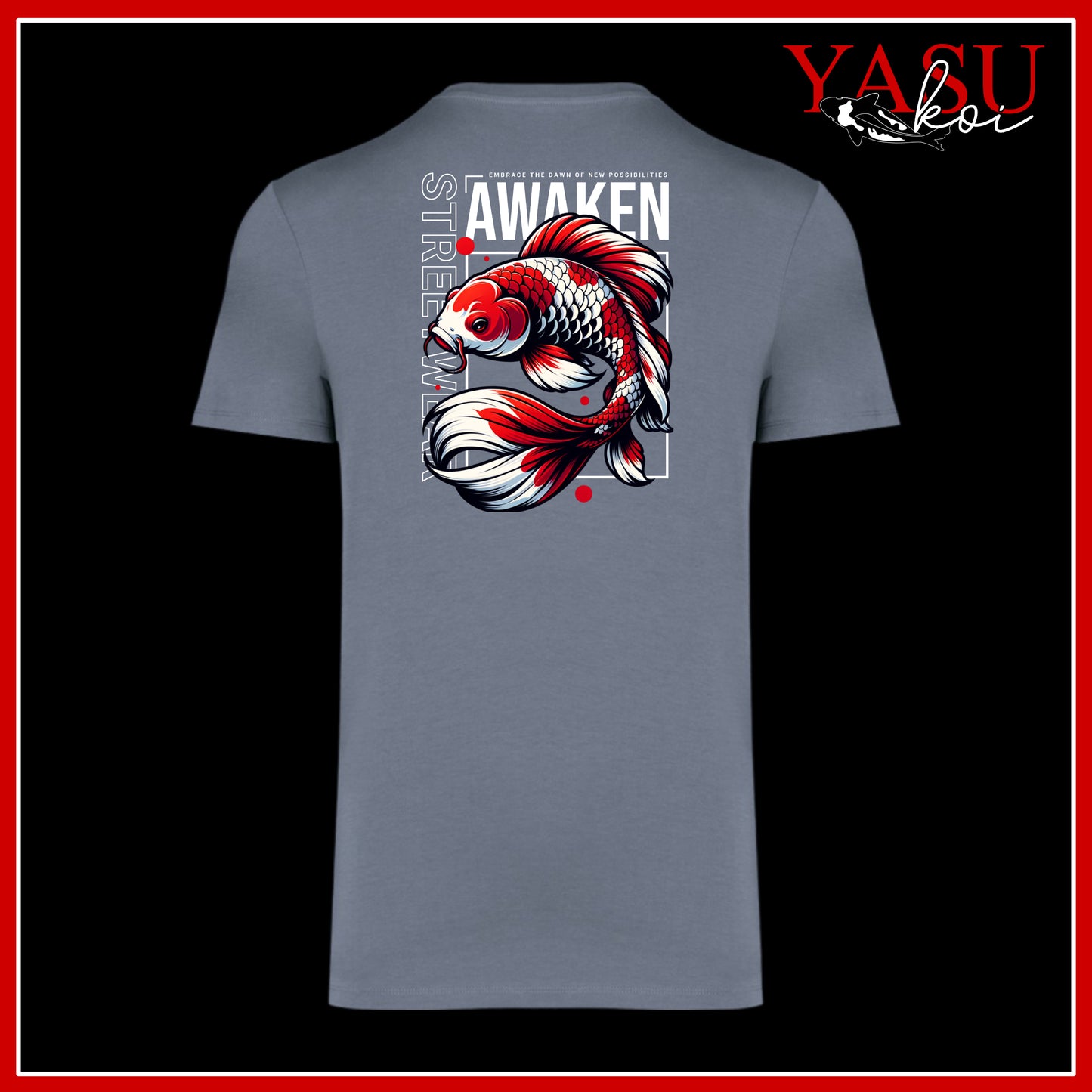 "The Back Page" Volume 2 Koi Printed Organic Cotton T-Shirt