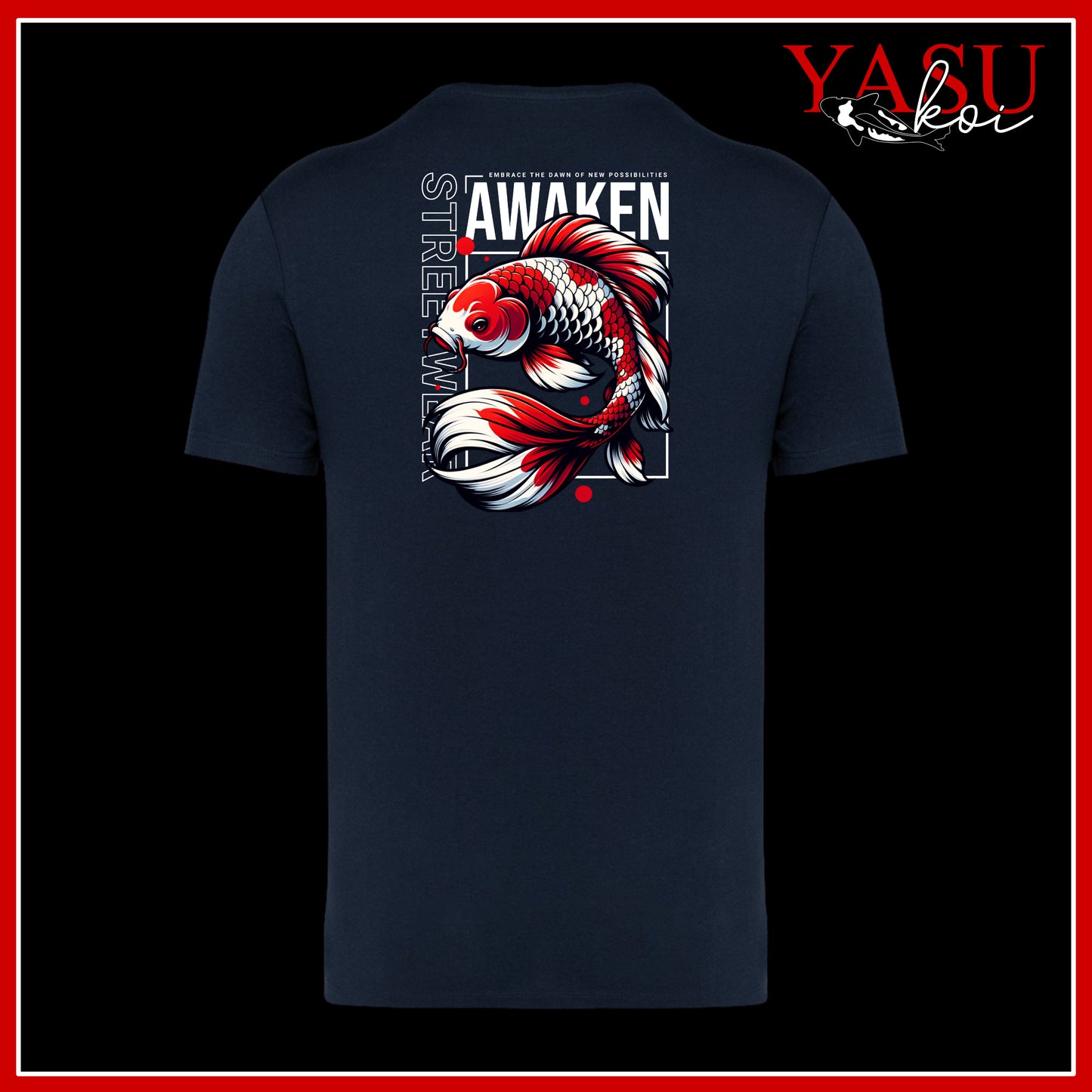 "The Back Page" Volume 2 Koi Printed Organic Cotton T-Shirt