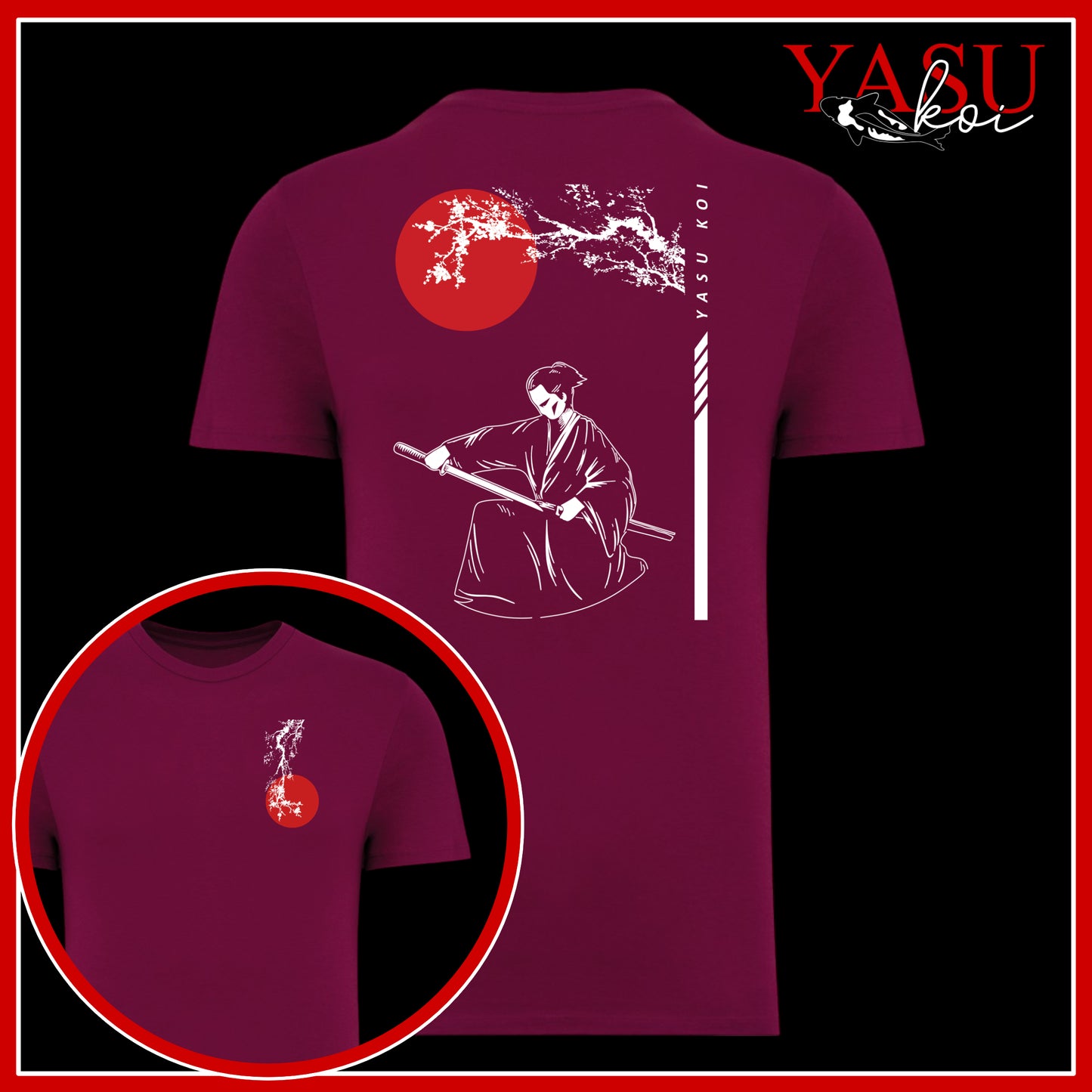 Kneeling Samurai Organic Cotton T-Shirt