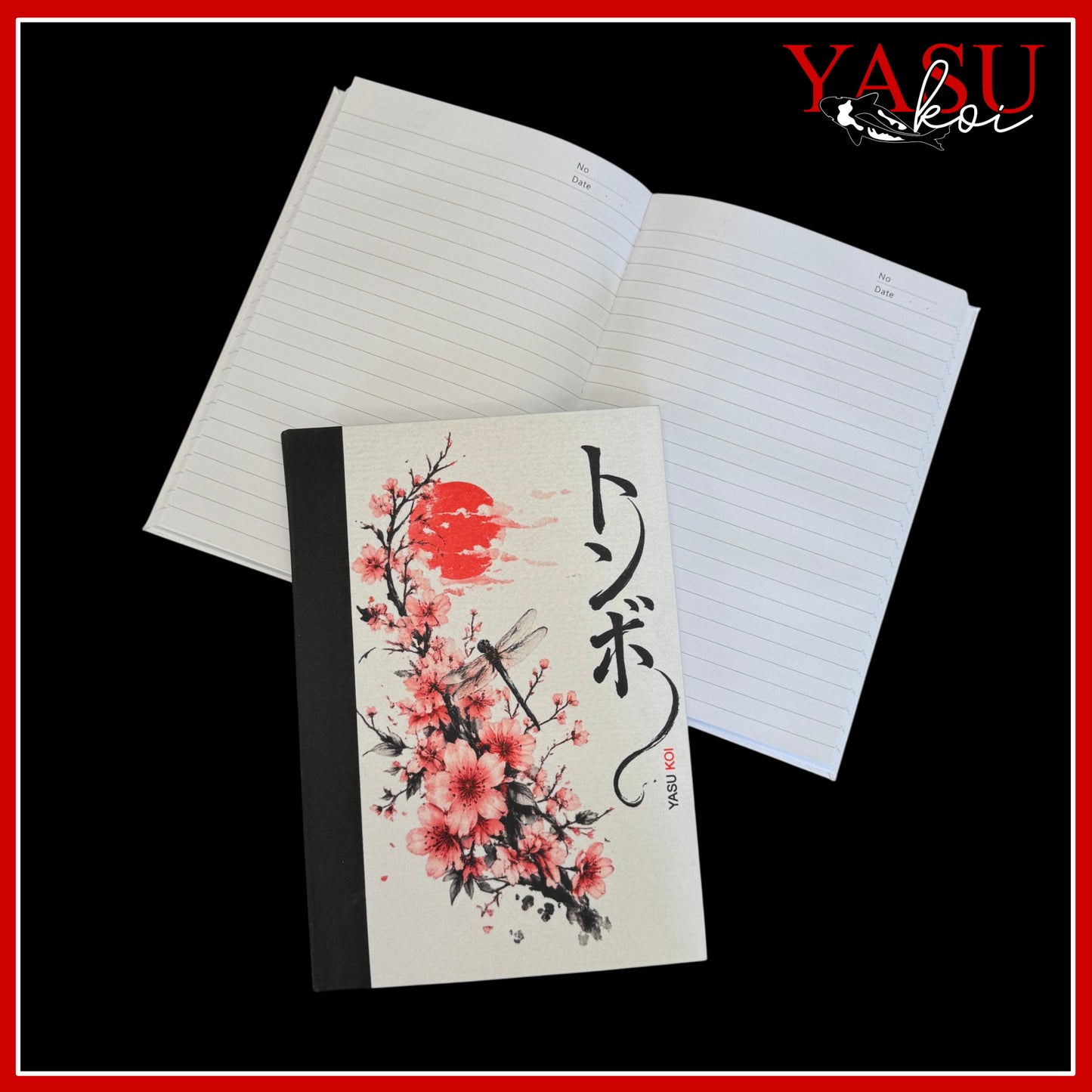 Dragonfly Blossom A5 Hardback Notebook