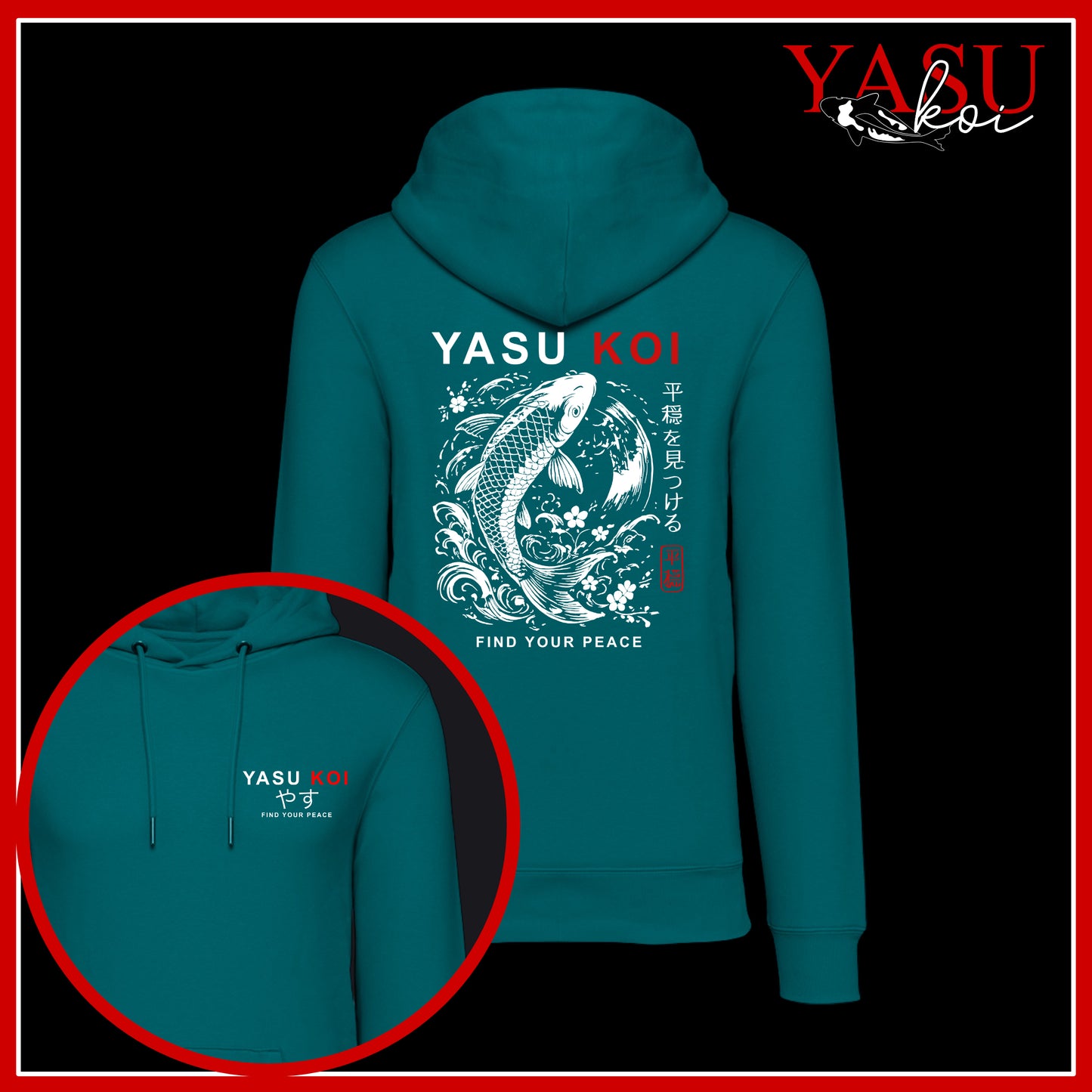 Find Your Peace Organic Cotton Hoodie