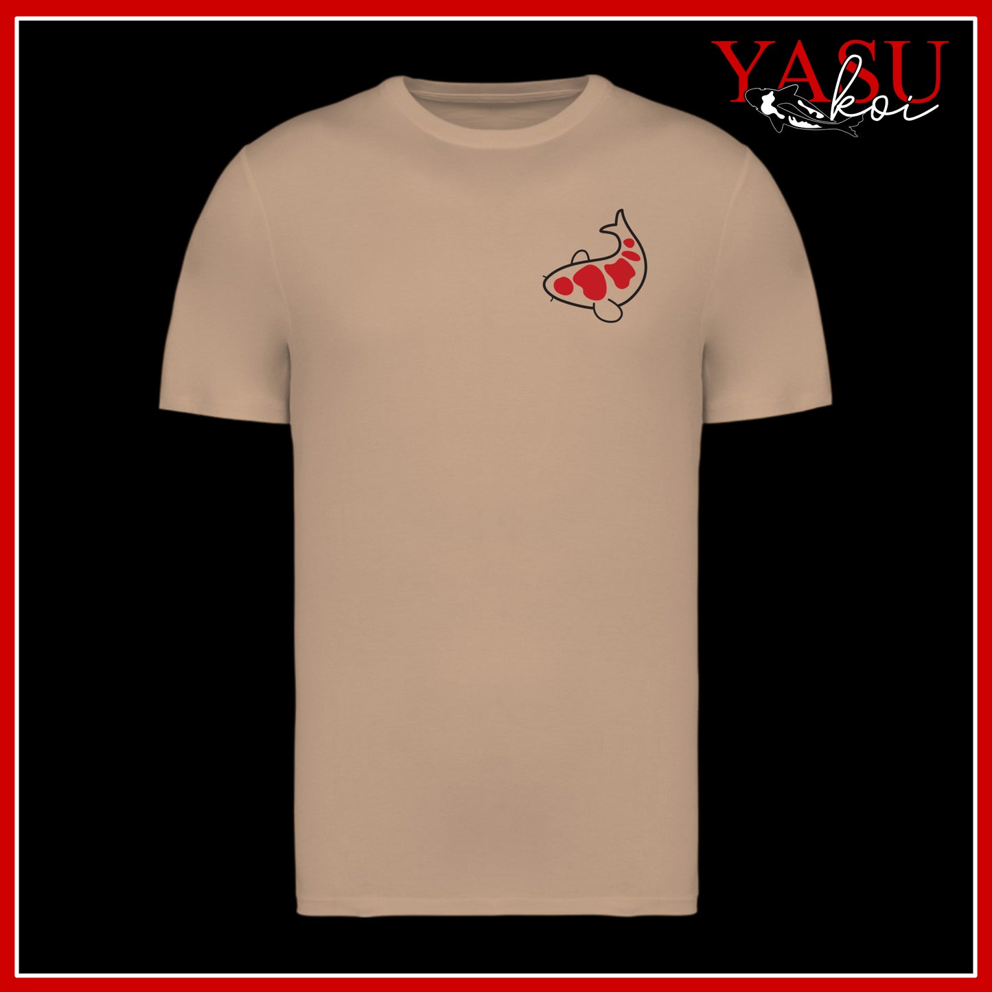 "The Kawaii" Kohaku Printed Organic Cotton T-Shirt