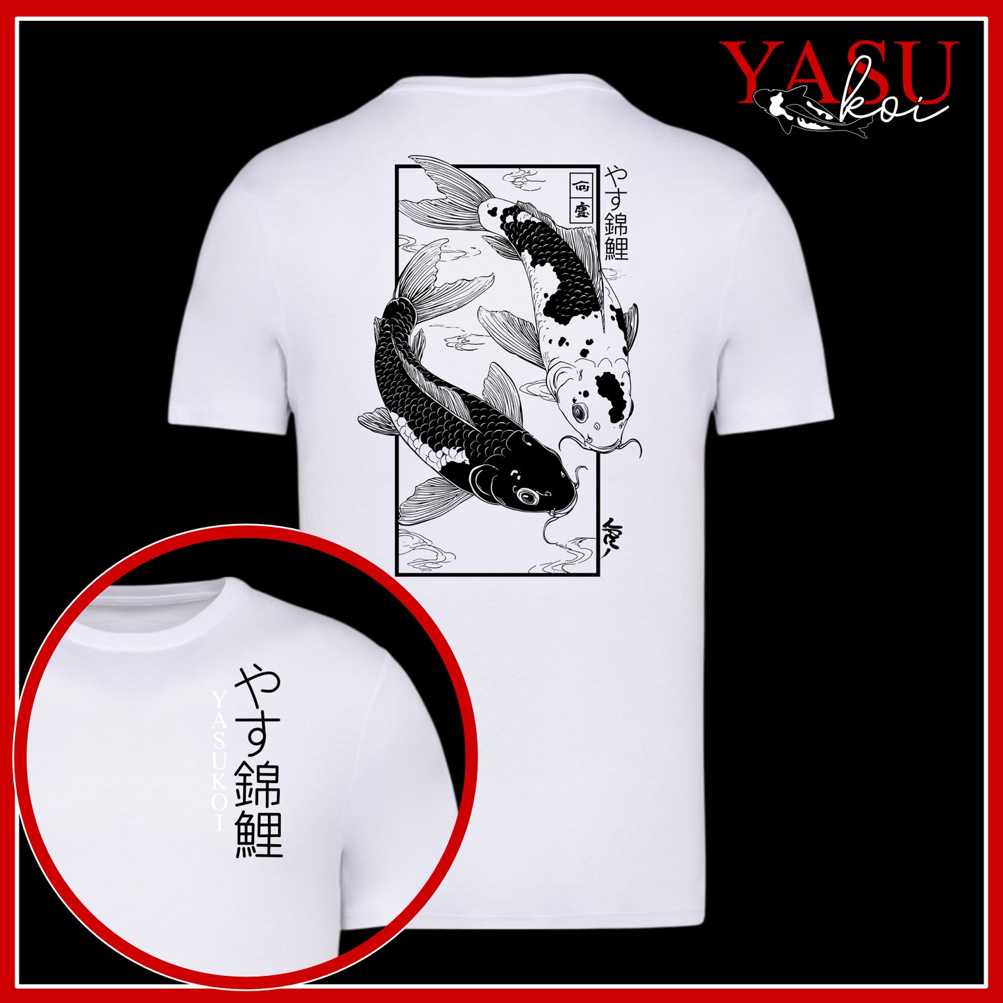 In Harmony Traditional Japanese Koi Organic T-Shirt