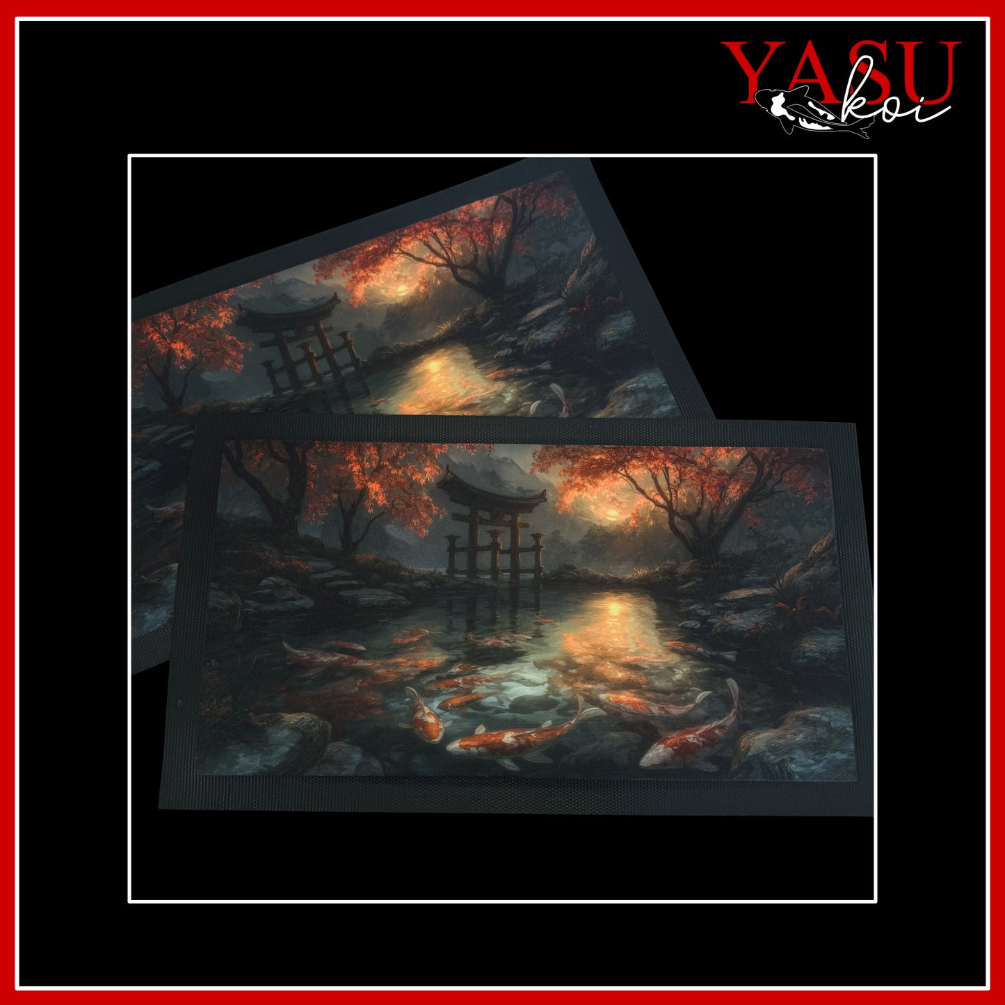 In The Moonlight Pond Bar Mat