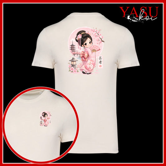 Chibi Geisha Kids Organic Cotton T-Shirt