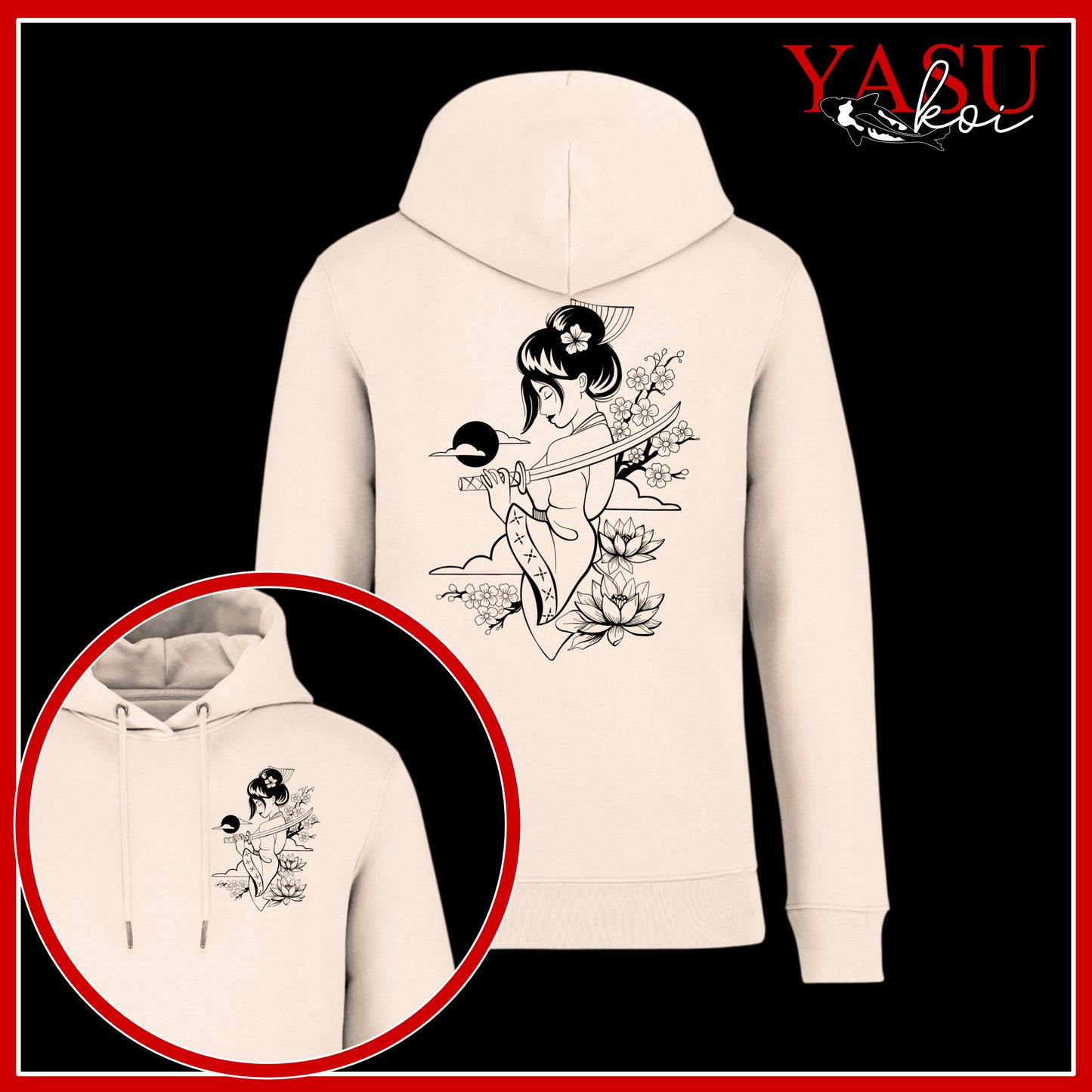Onna-Bugeisha Organic Cotton Hoodie