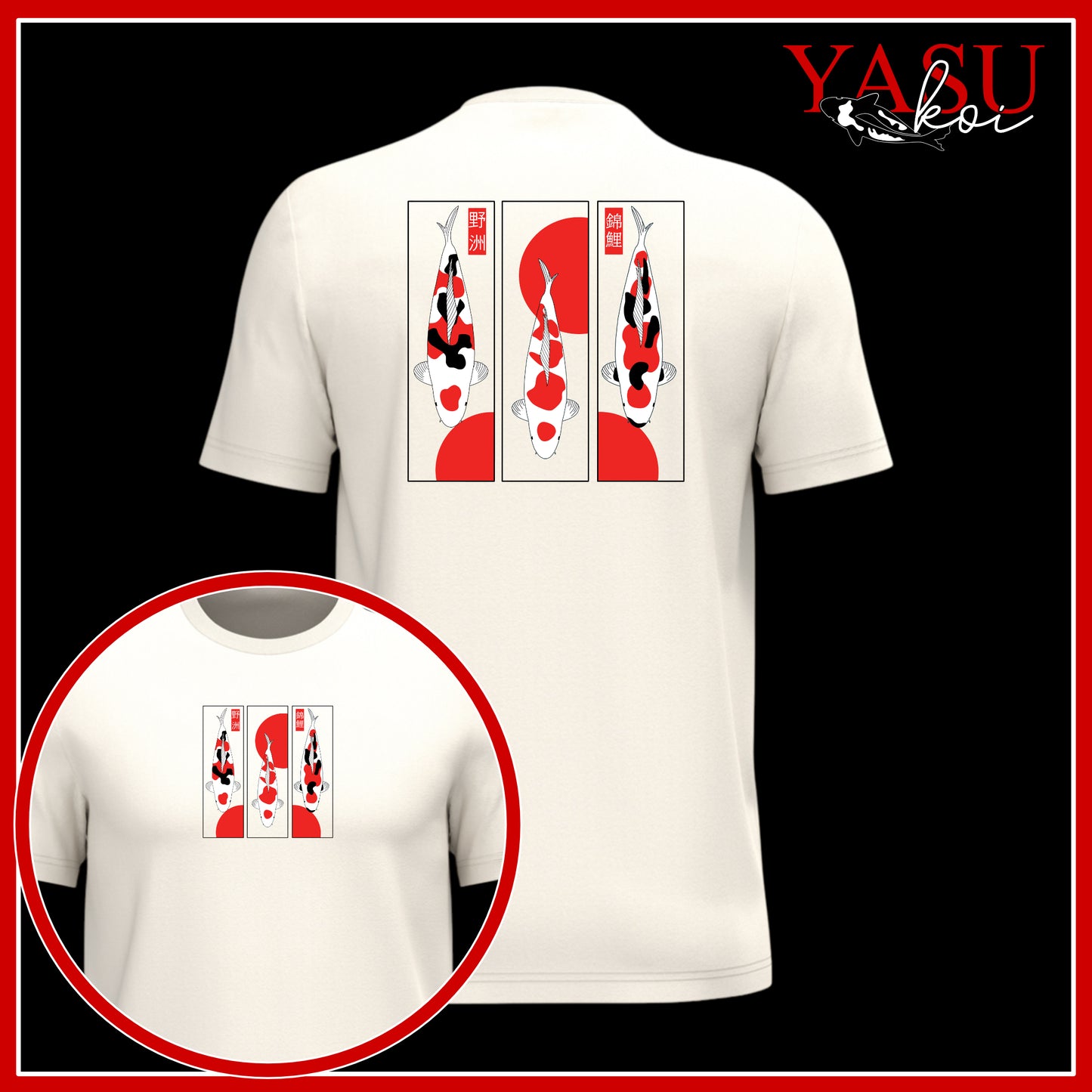 Go Sanke - The Big Three! Organic Cotton T-Shirt