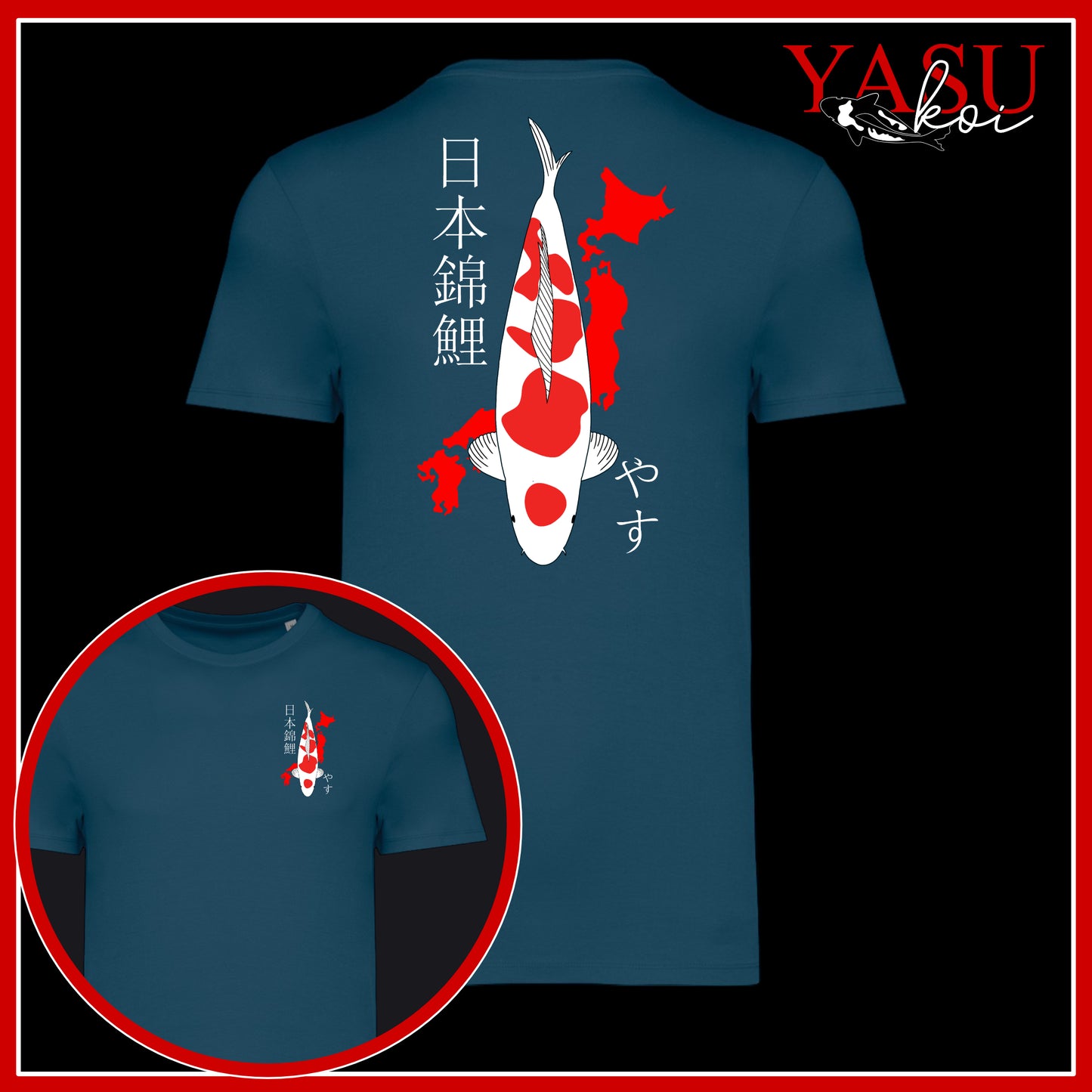 Japan's Treasure Showa/Kohaku/Sanke Organic Cotton T-Shirt