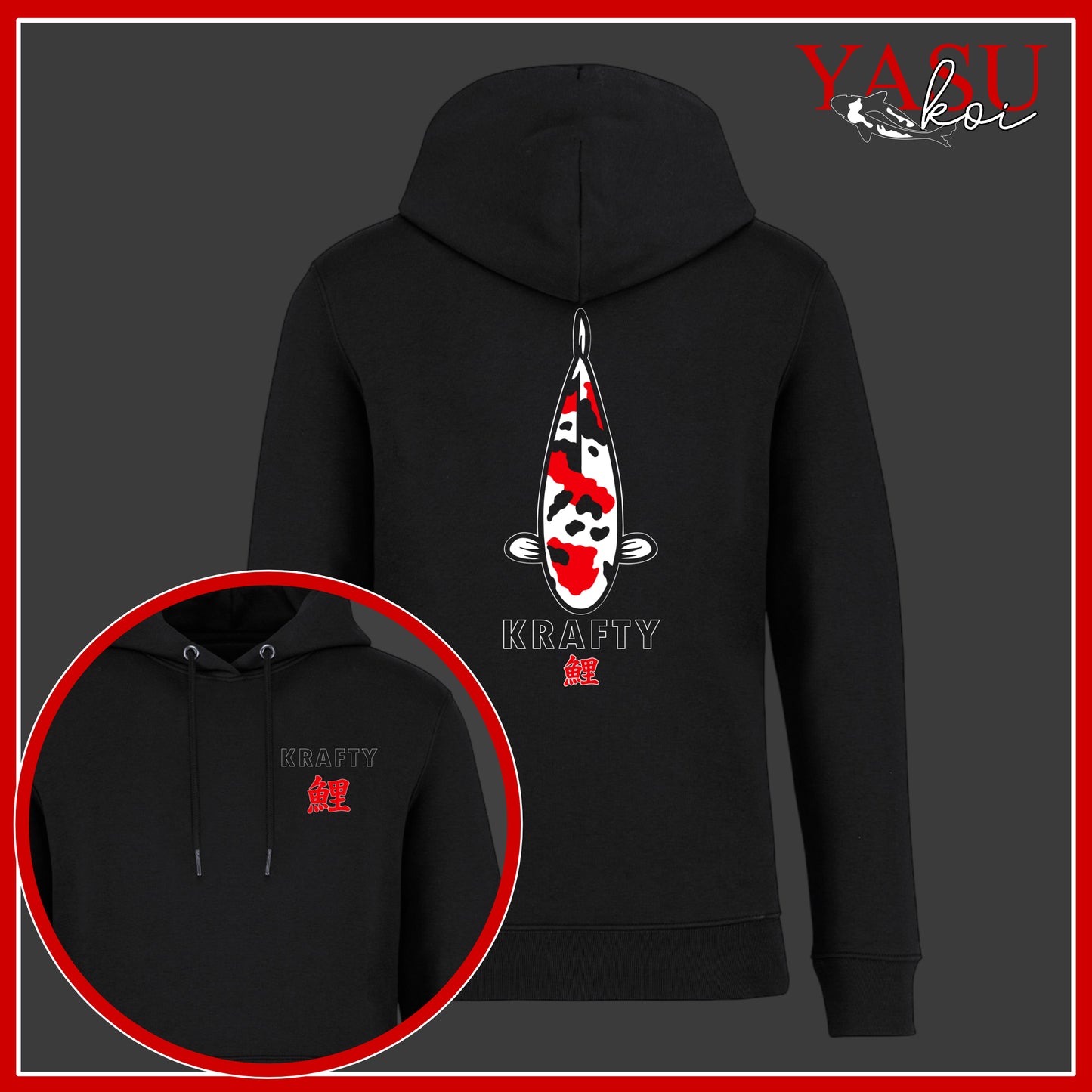 Krafty Official Black Organic Hoodie