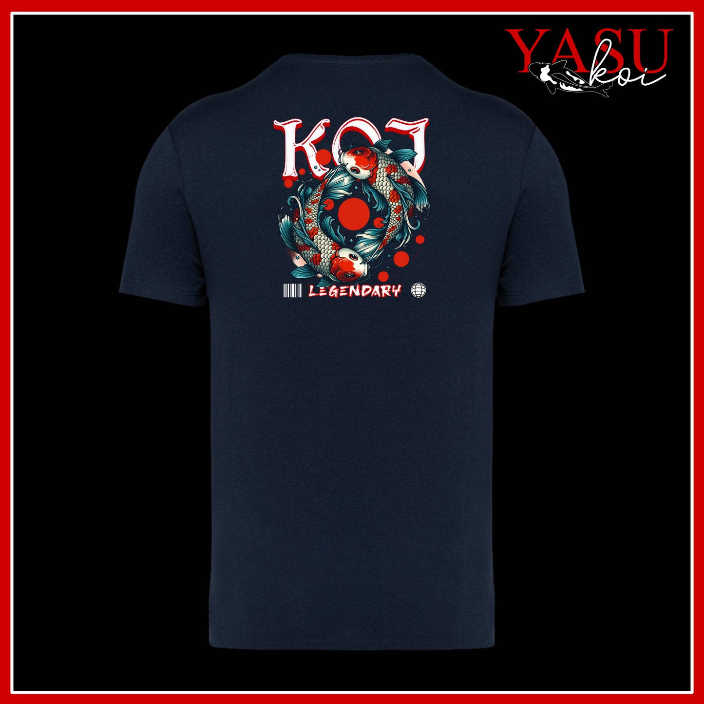 "The Back Page" Volume 2 Koi Printed Organic Cotton T-Shirt