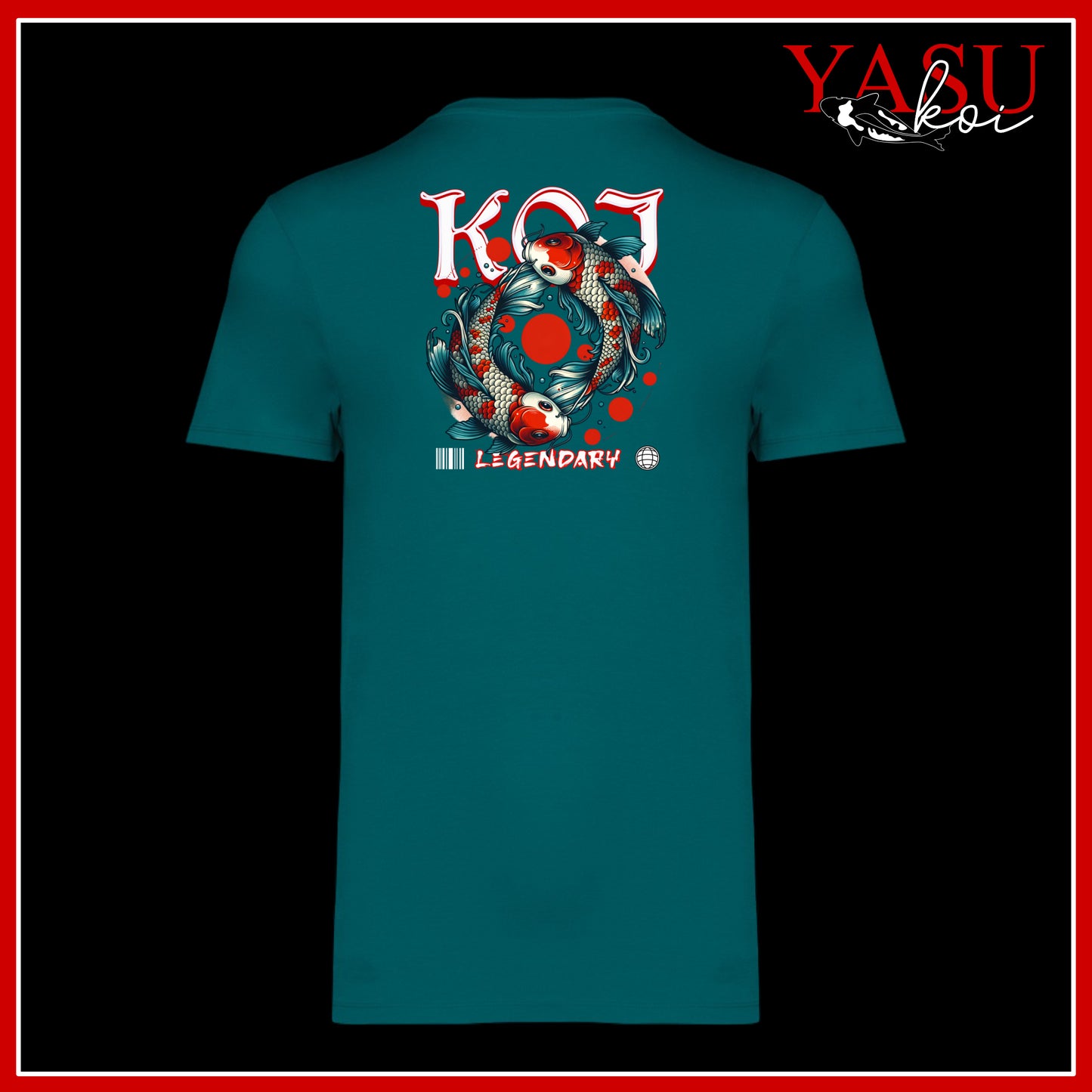 "The Back Page" Volume 2 Koi Printed Organic Cotton T-Shirt