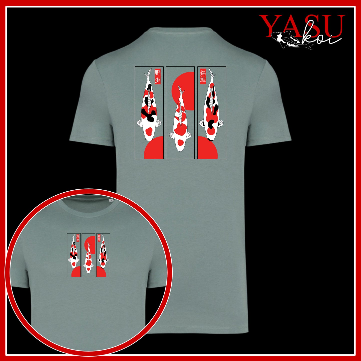 Go Sanke - The Big Three! Organic Cotton T-Shirt