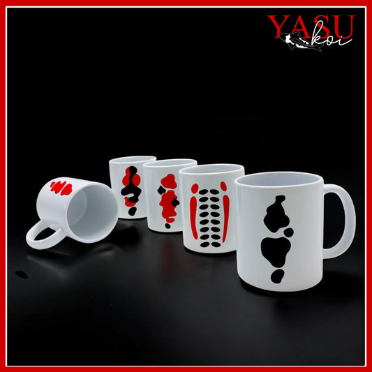 What better way to start your day than with your morning tea or coffee in a koi splash mug?!

We have Sanke, Showa, Kohaku, Shiro and Shusui all available on an 11oz white mug. All you have to do is choose which one you want!
