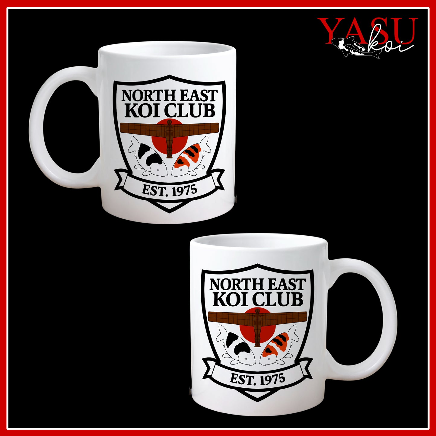 North East Koi Club 11oz White Mug