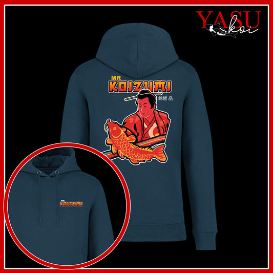 Mr Koizumi Organic Peacock Blue Hoodie