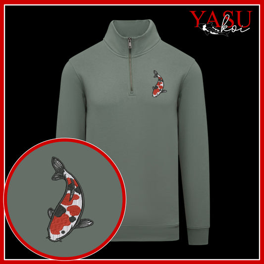 The Koroko Koi Quarter Zip Sweater