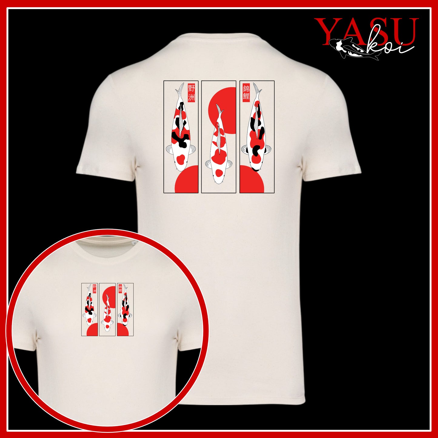 Go Sanke - The Big Three! Organic Cotton T-Shirt