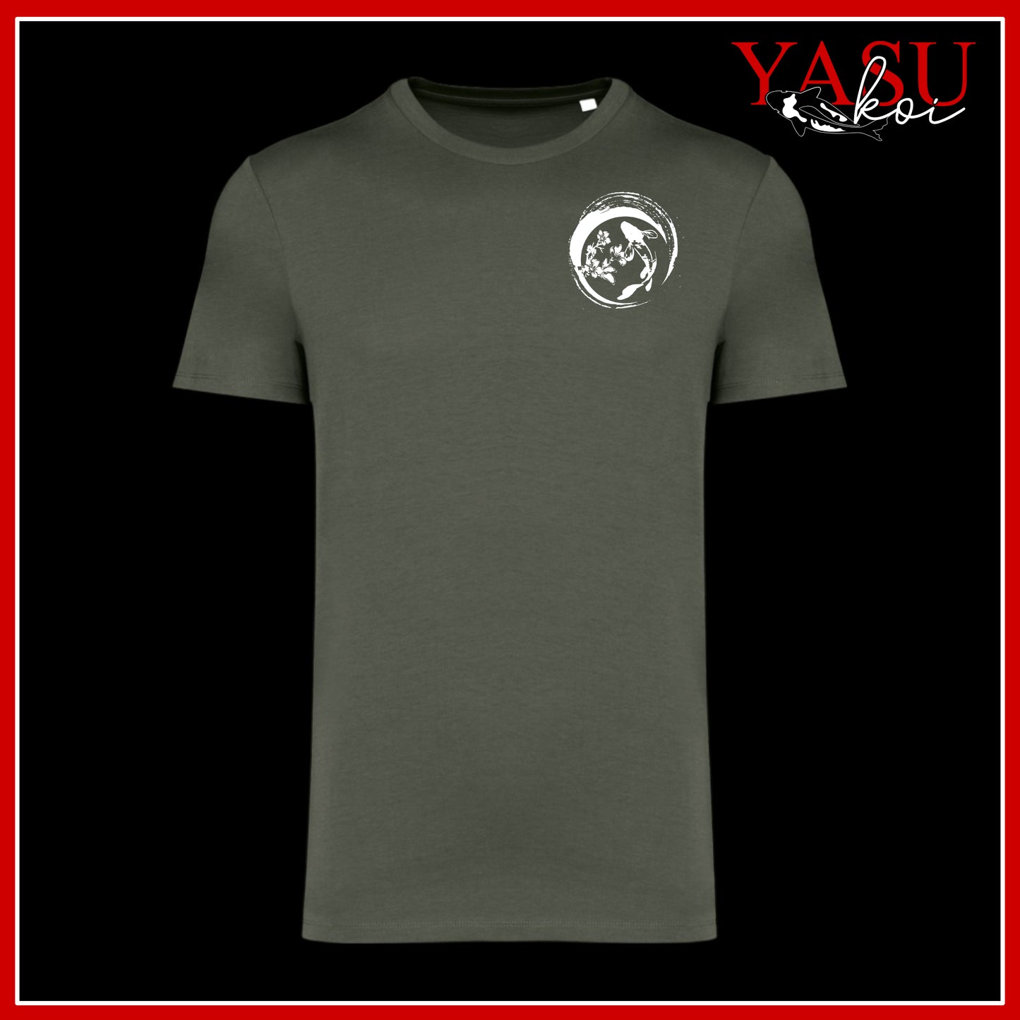 "Around The Pond" Koi Logo Organic T-Shirt