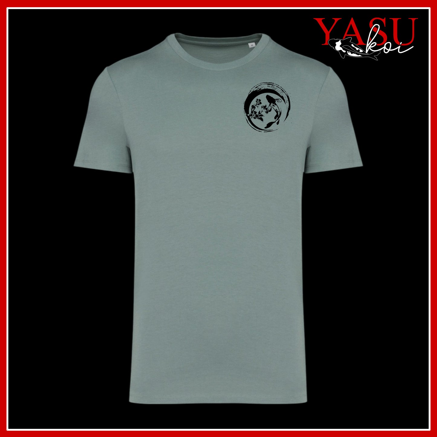 "Around The Pond" Koi Logo Organic T-Shirt