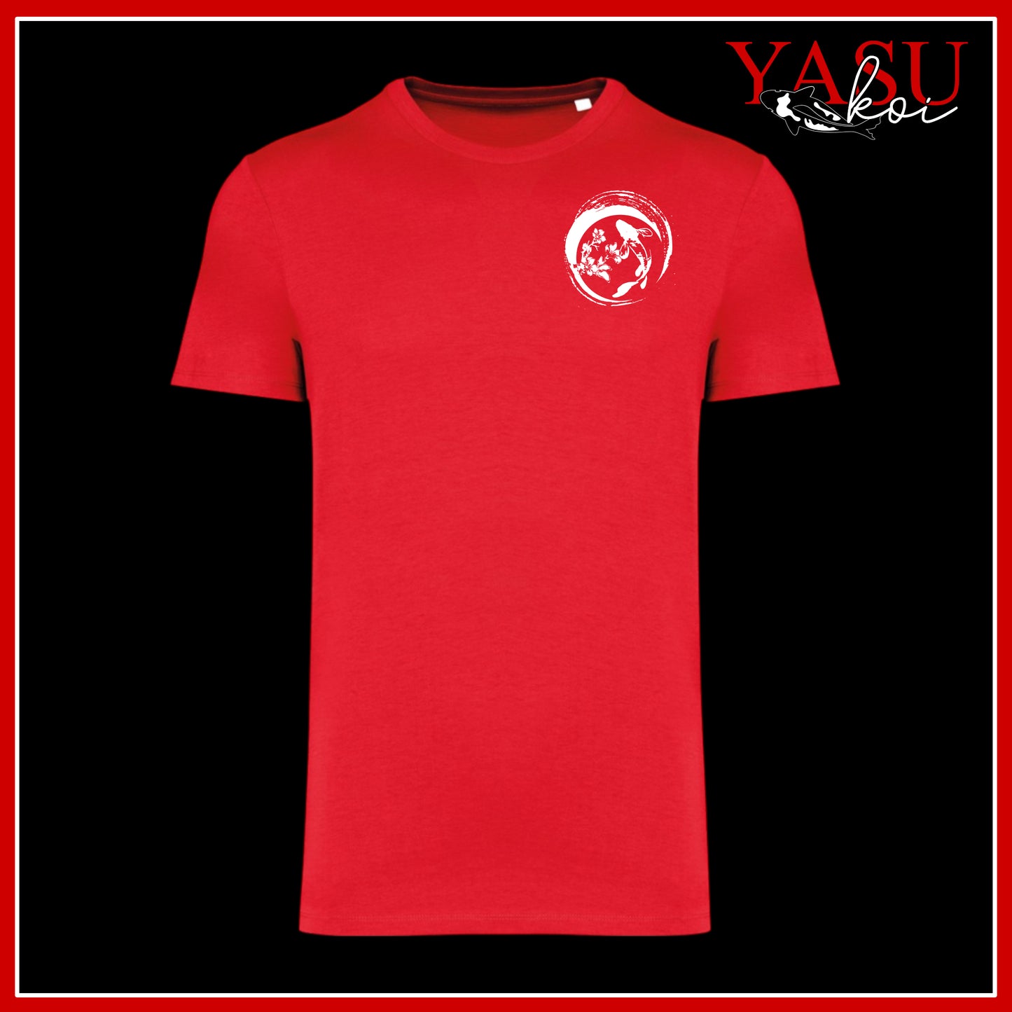 "Around The Pond" Koi Logo Organic T-Shirt