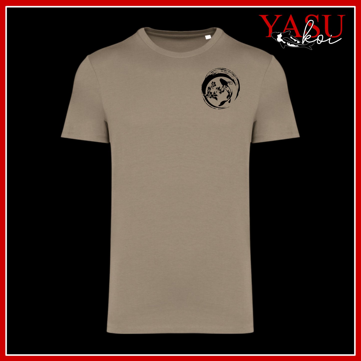 "Around The Pond" Koi Logo Organic T-Shirt