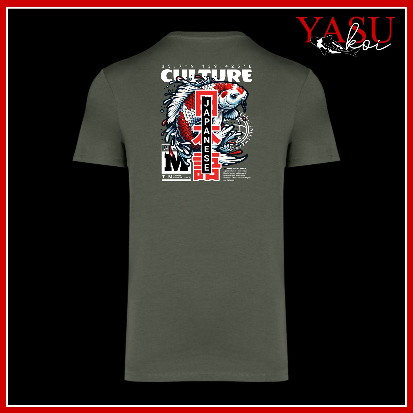 "The Back Page" Volume 2 Koi Printed Organic Cotton T-Shirt