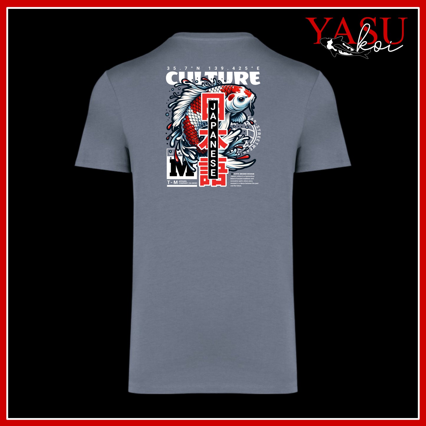 "The Back Page" Volume 2 Koi Printed Organic Cotton T-Shirt