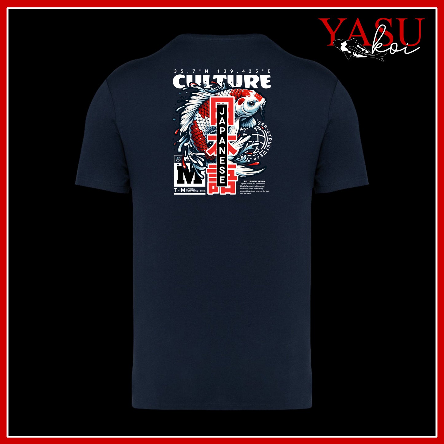 "The Back Page" Volume 2 Koi Printed Organic Cotton T-Shirt