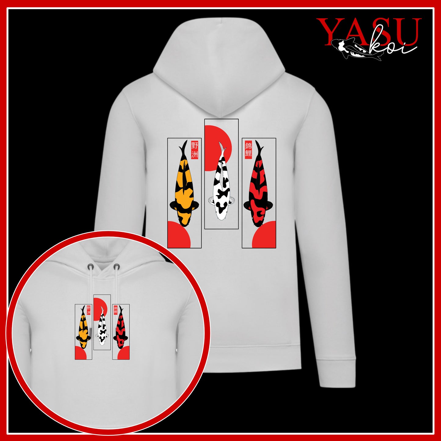 Utsuri Trio Organic Cotton Hoodie