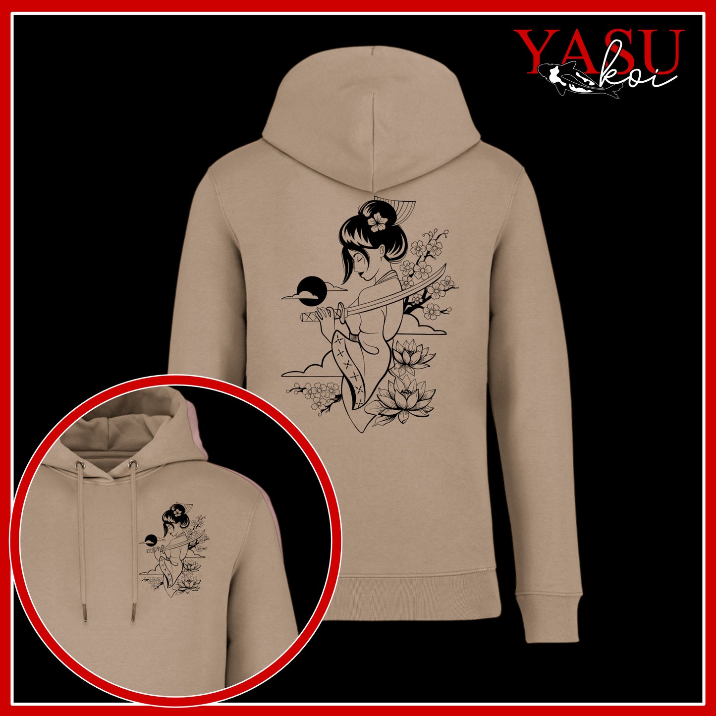 Onna-Bugeisha Organic Cotton Hoodie