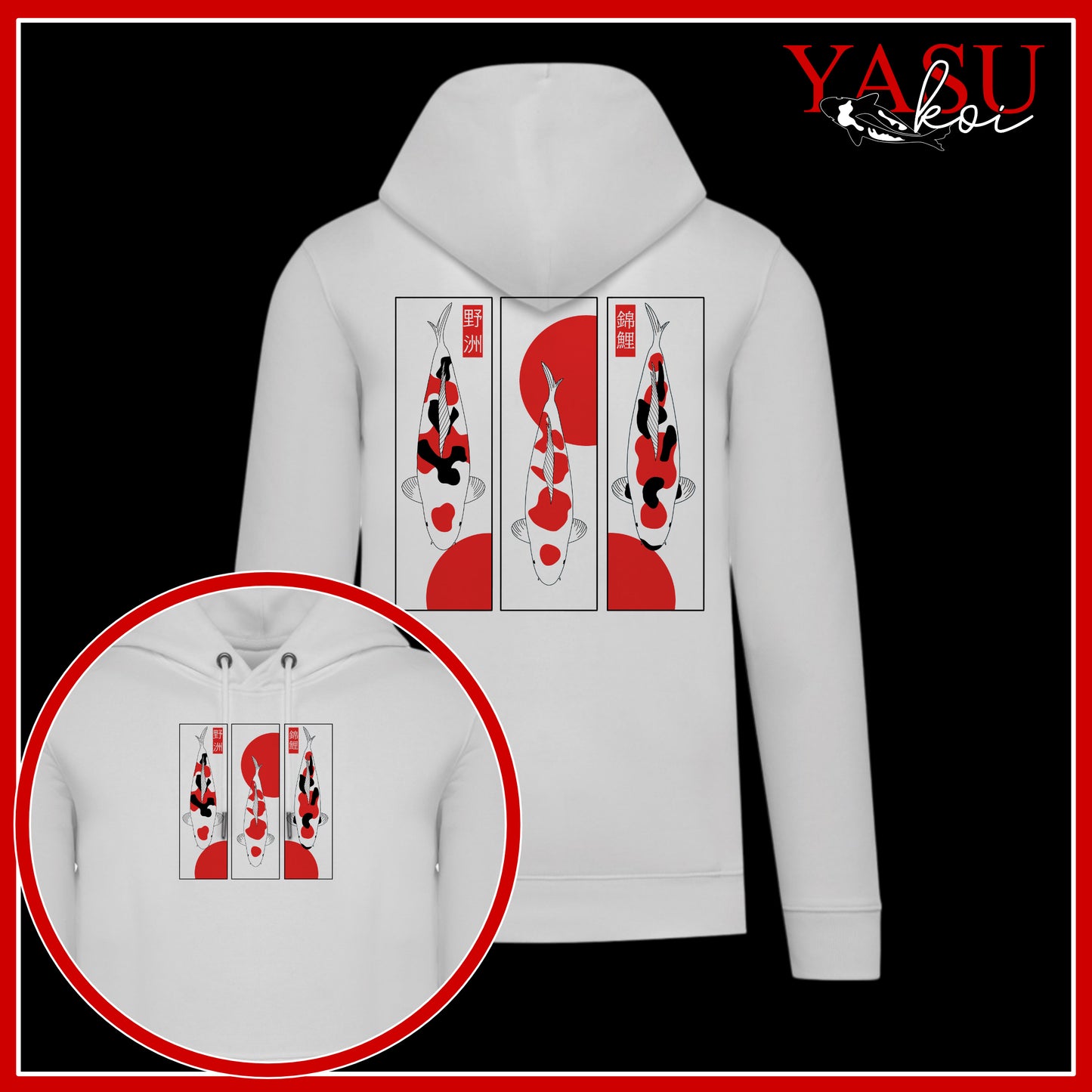 Go Sanke - The Big Three! Organic Cotton Hoodie